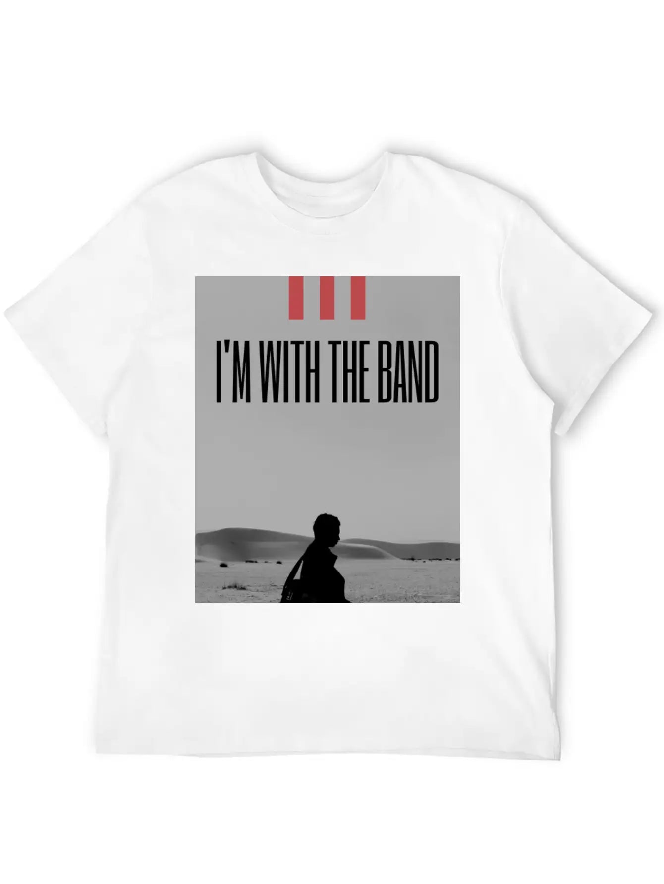 I'm With The Band Casual Graphic T-Shirt – Simple And Comfortable Daily Wear