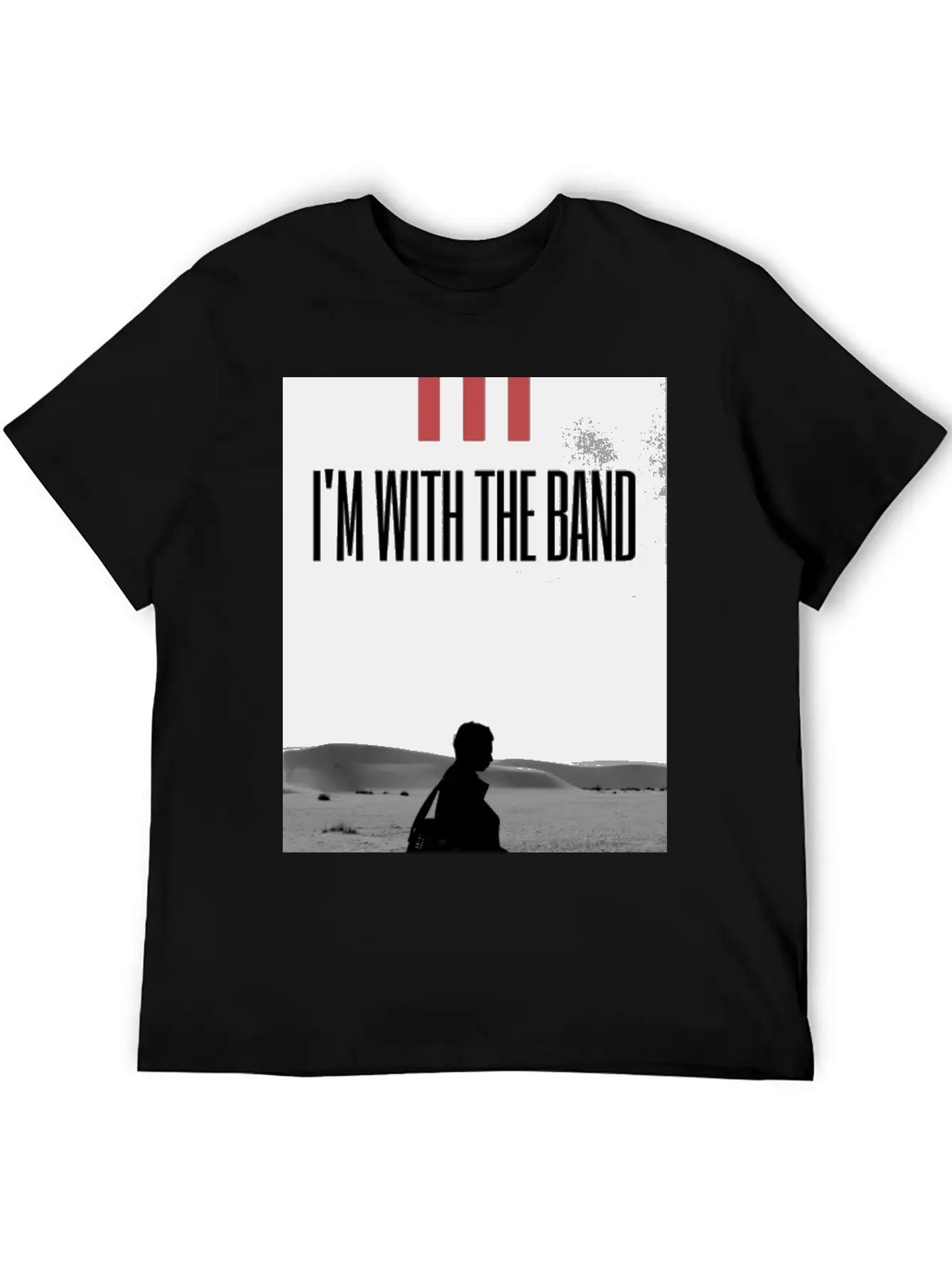 I'm With The Band Casual Graphic T-Shirt – Simple And Comfortable Daily Wear