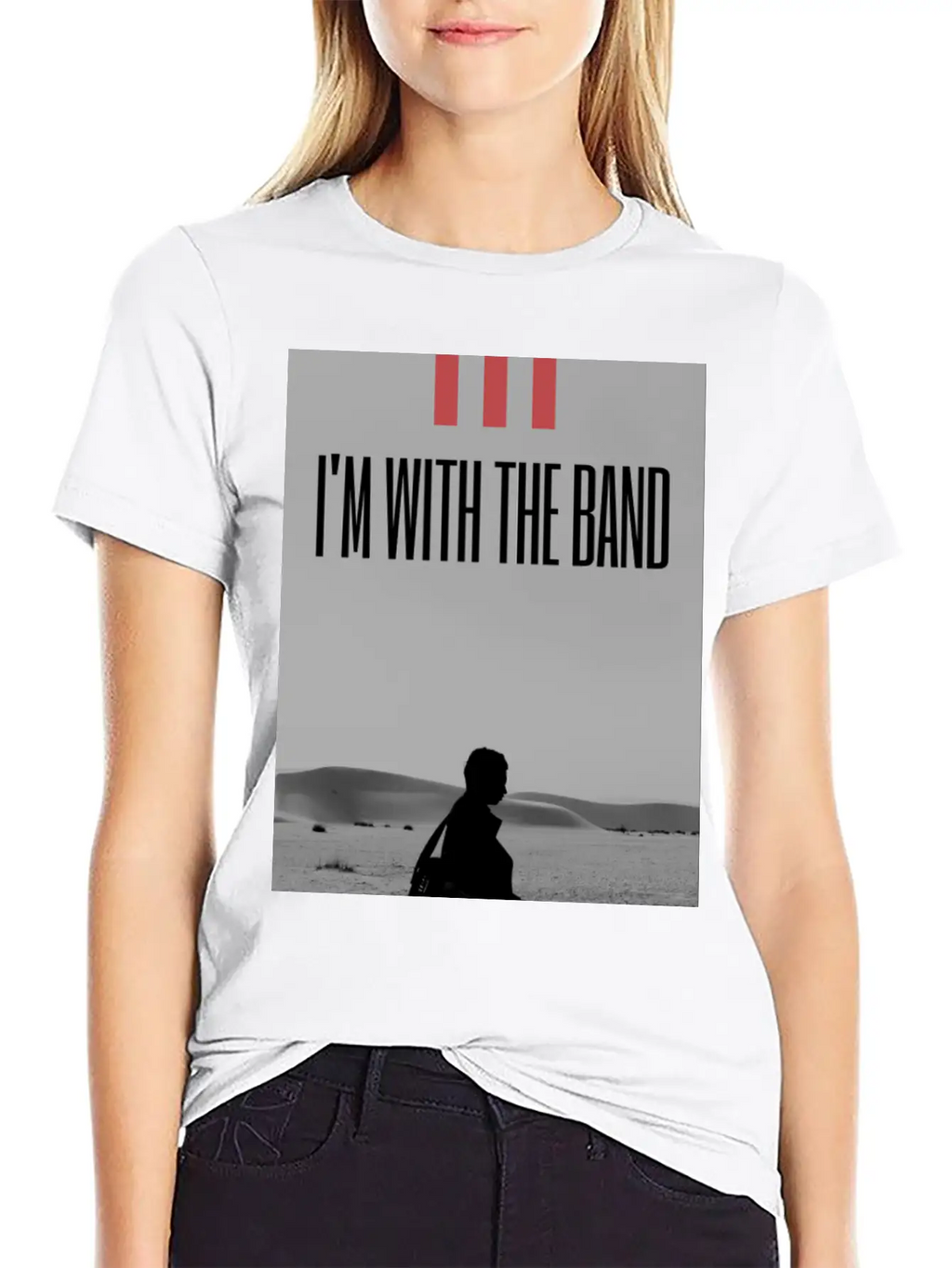 I'm With The Band Casual Graphic T-Shirt – Simple And Comfortable Daily Wear
