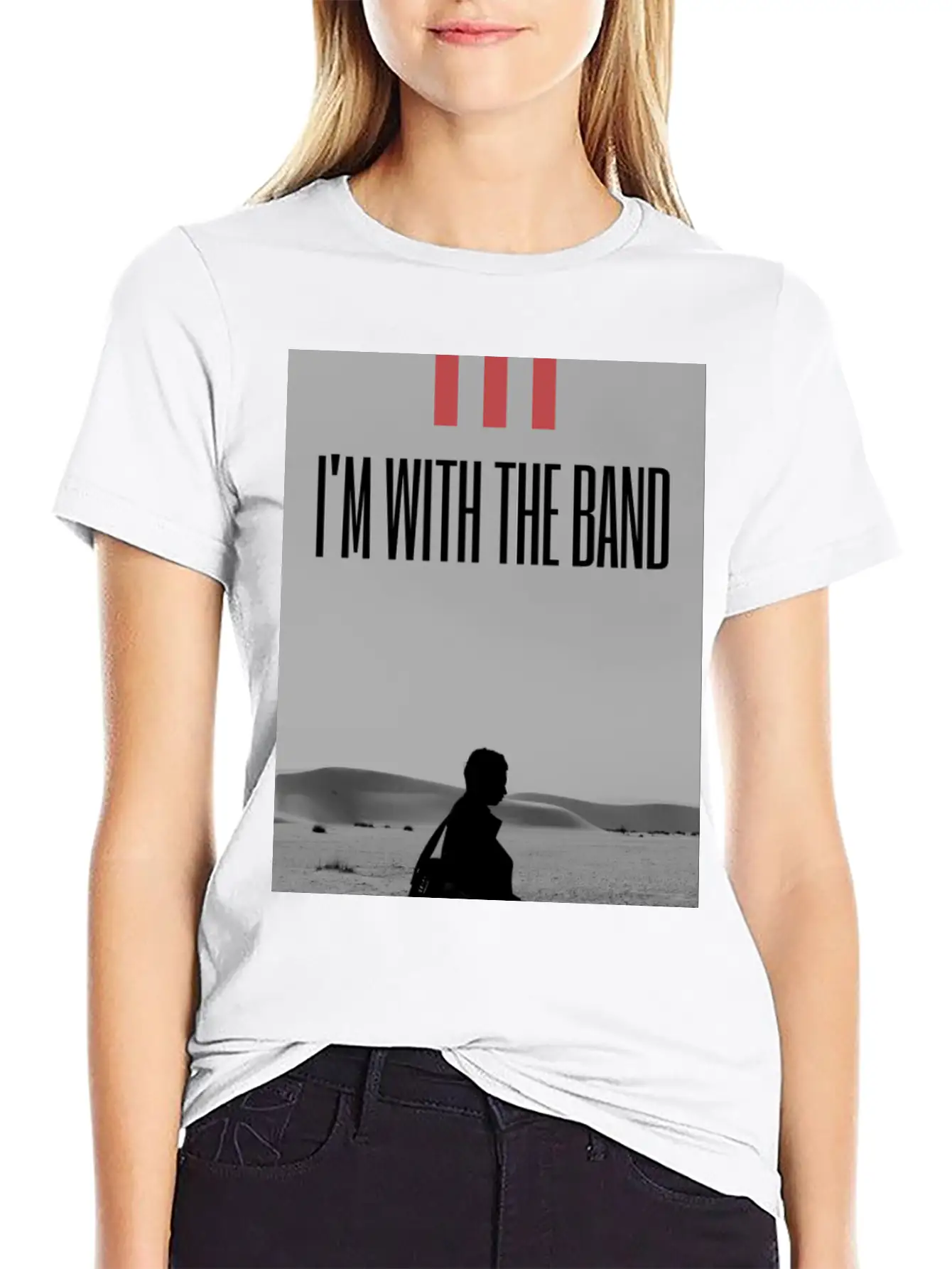 I'm With The Band Casual Graphic T-Shirt – Simple And Comfortable Daily Wear