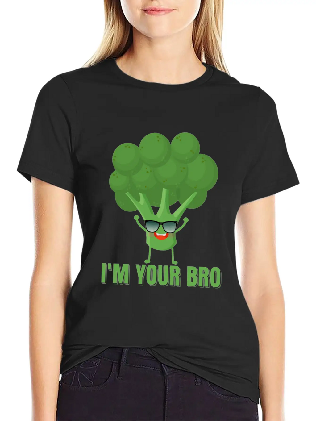 I'm Your Bro Vegetable Broccoli Casual Graphic T-Shirt – Simple And Comfortable Daily Wear