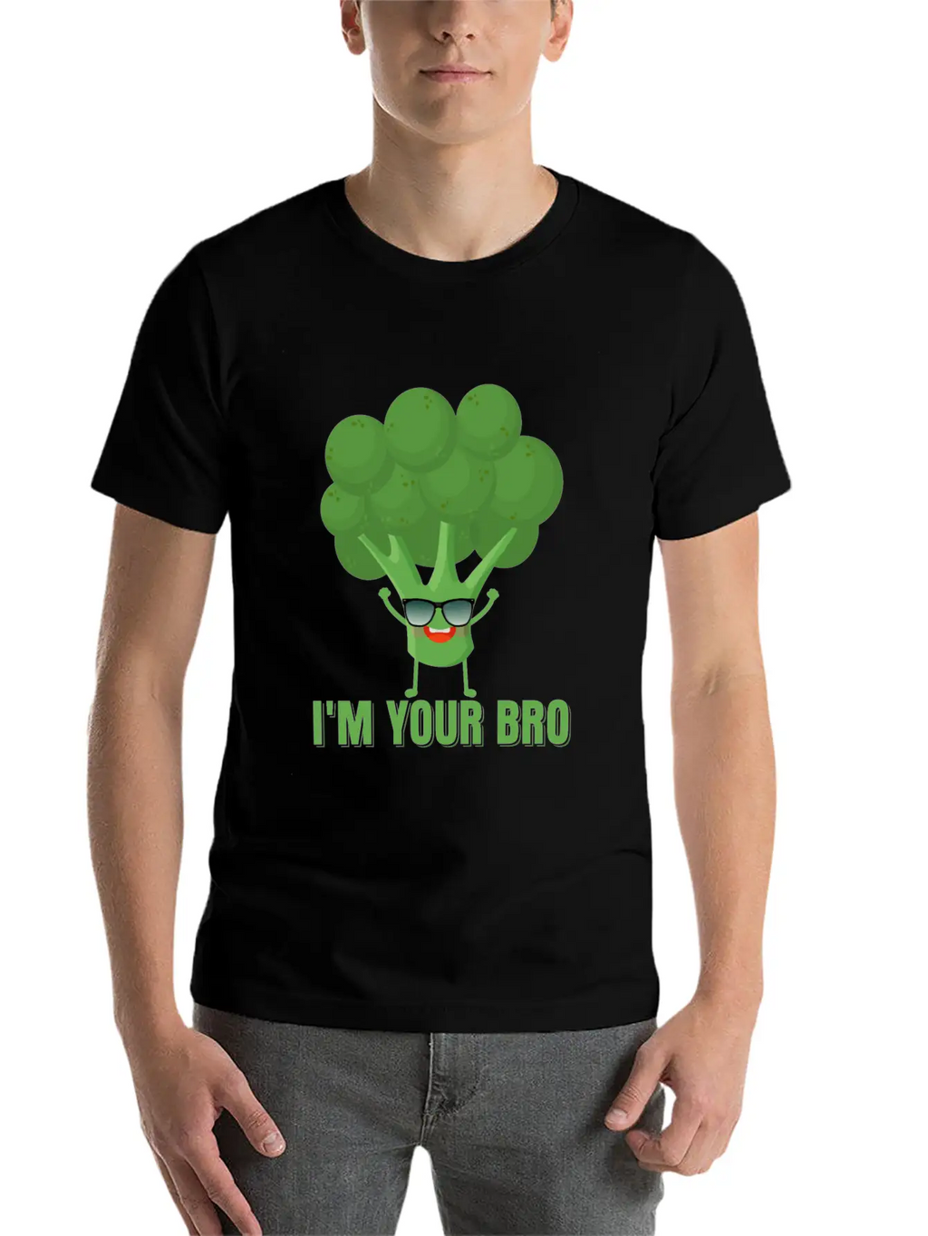 I'm Your Bro Vegetable Broccoli Casual Graphic T-Shirt – Simple And Comfortable Daily Wear