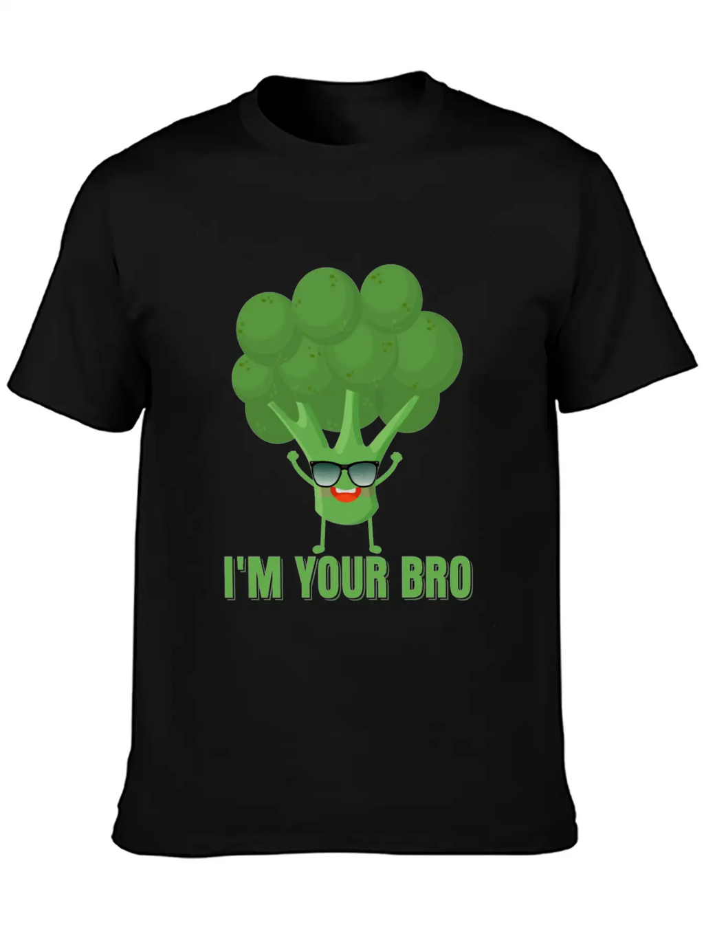 I'm Your Bro Vegetable Broccoli Casual Graphic T-Shirt – Simple And Comfortable Daily Wear