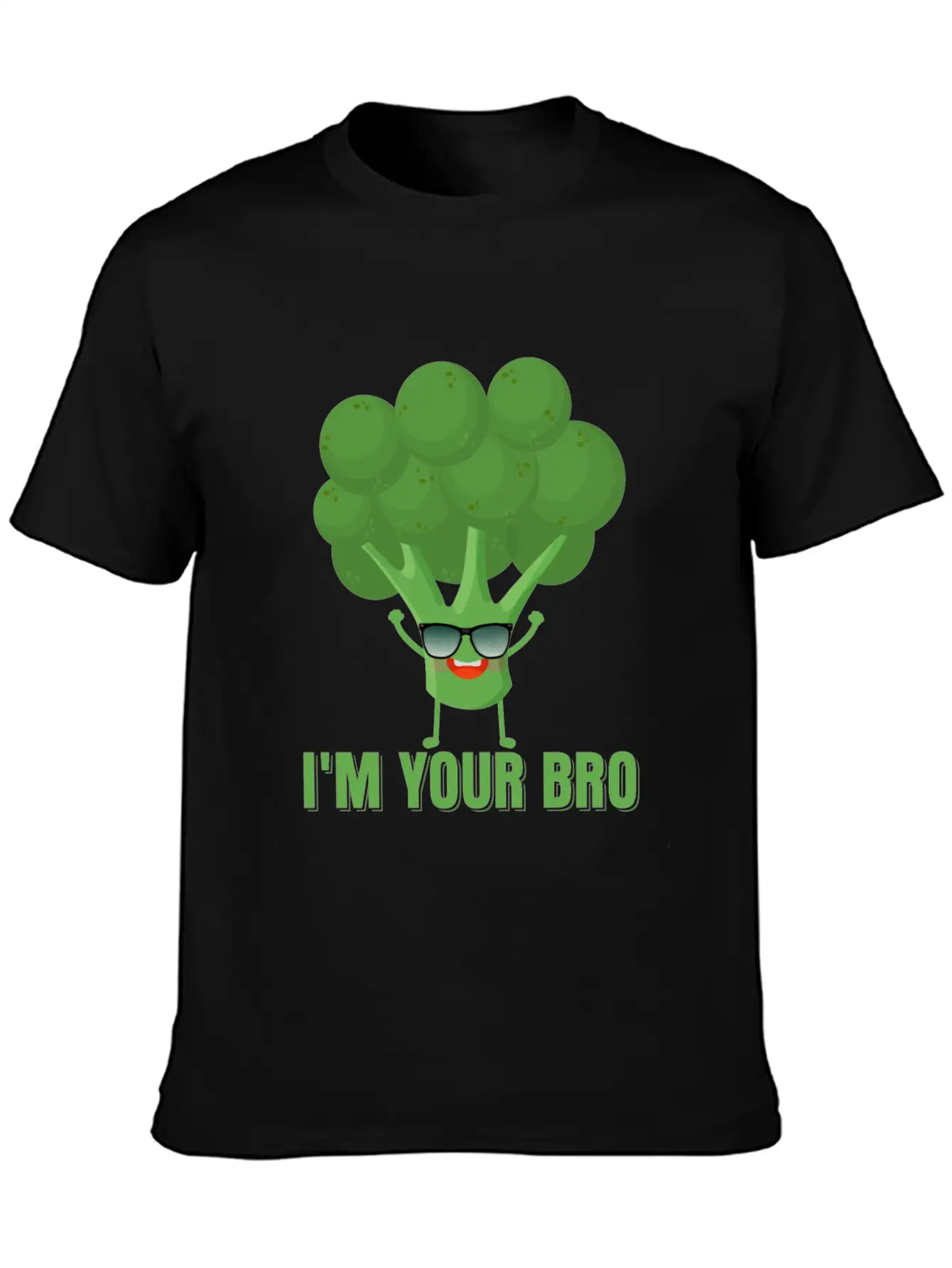 I'm Your Bro Vegetable Broccoli Casual Graphic T-Shirt – Simple And Comfortable Daily Wear