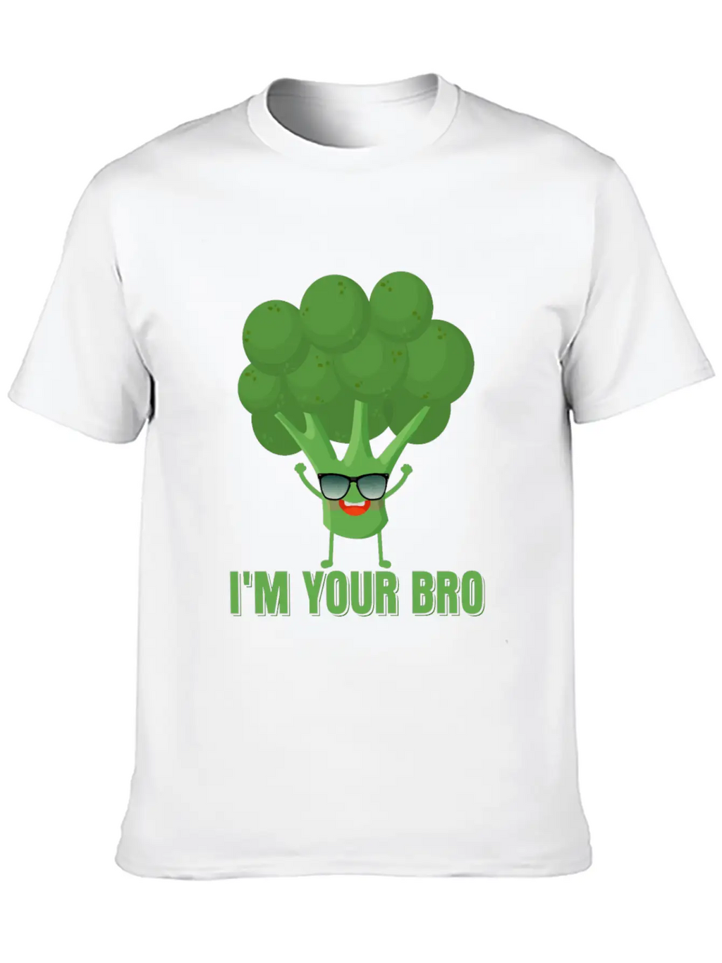 I'm Your Bro Vegetable Broccoli Casual Graphic T-Shirt – Simple And Comfortable Daily Wear