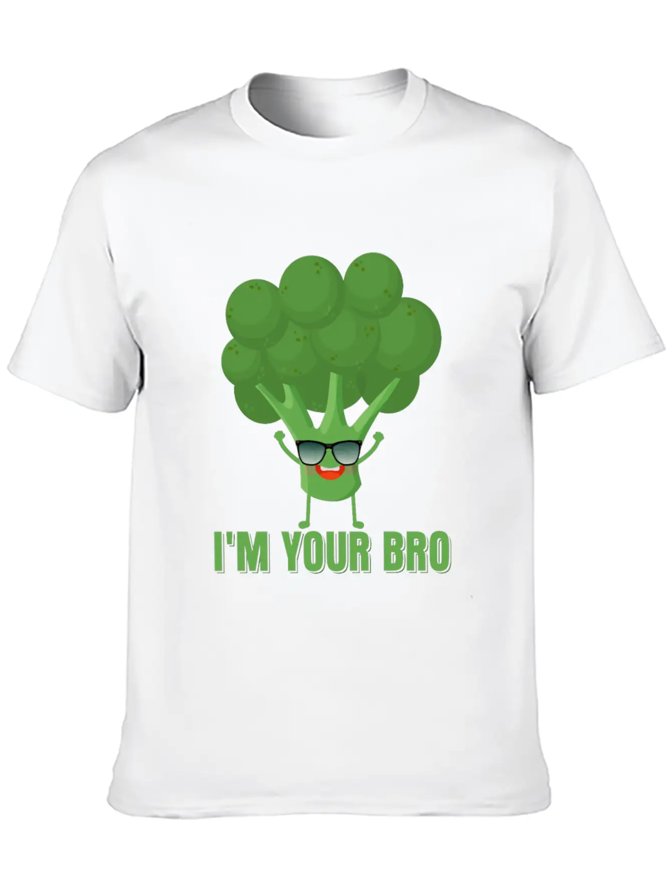 I'm Your Bro Vegetable Broccoli Casual Graphic T-Shirt – Simple And Comfortable Daily Wear
