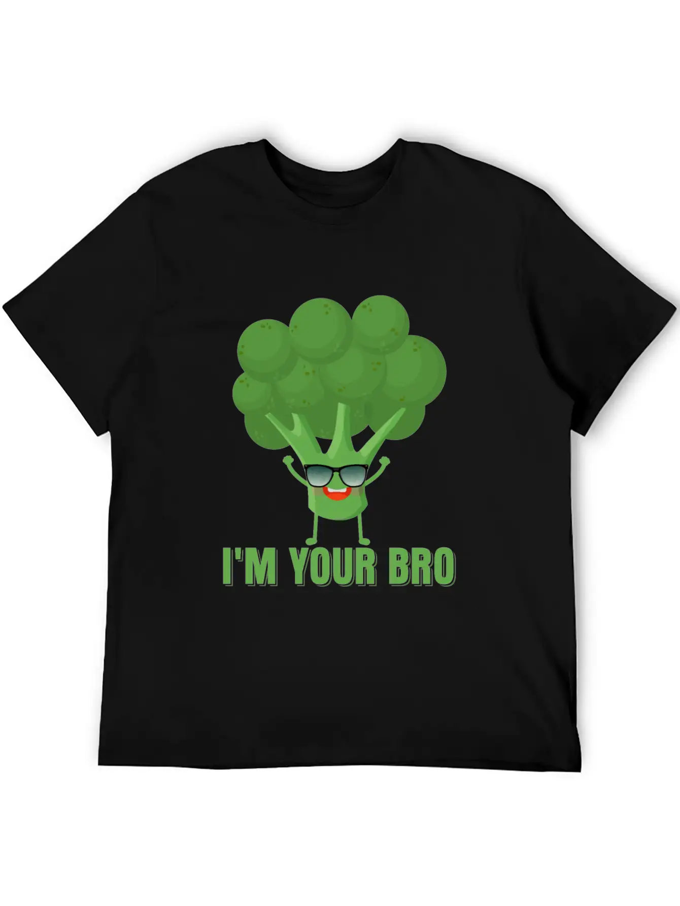 I'm Your Bro Vegetable Broccoli Casual Graphic T-Shirt – Simple And Comfortable Daily Wear