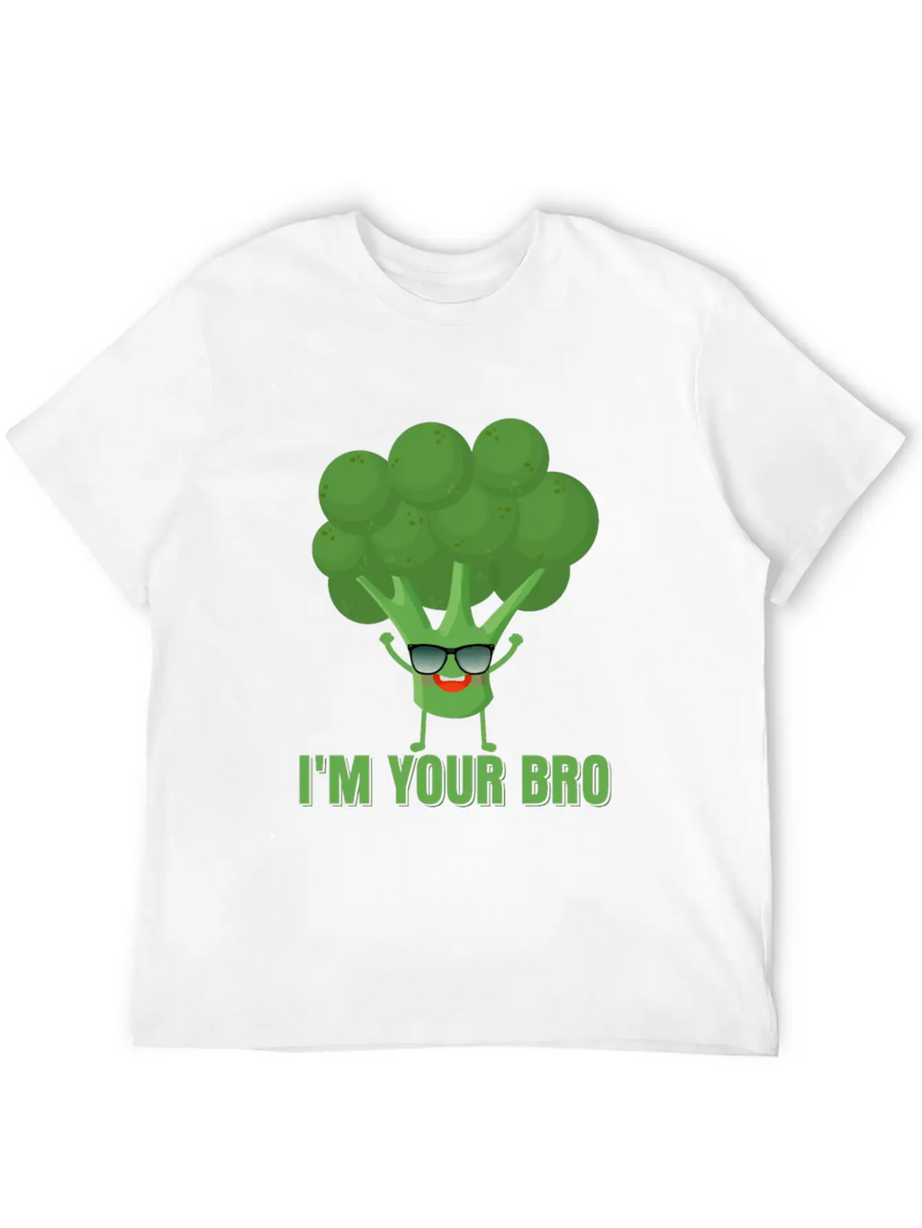I'm Your Bro Vegetable Broccoli Casual Graphic T-Shirt – Simple And Comfortable Daily Wear