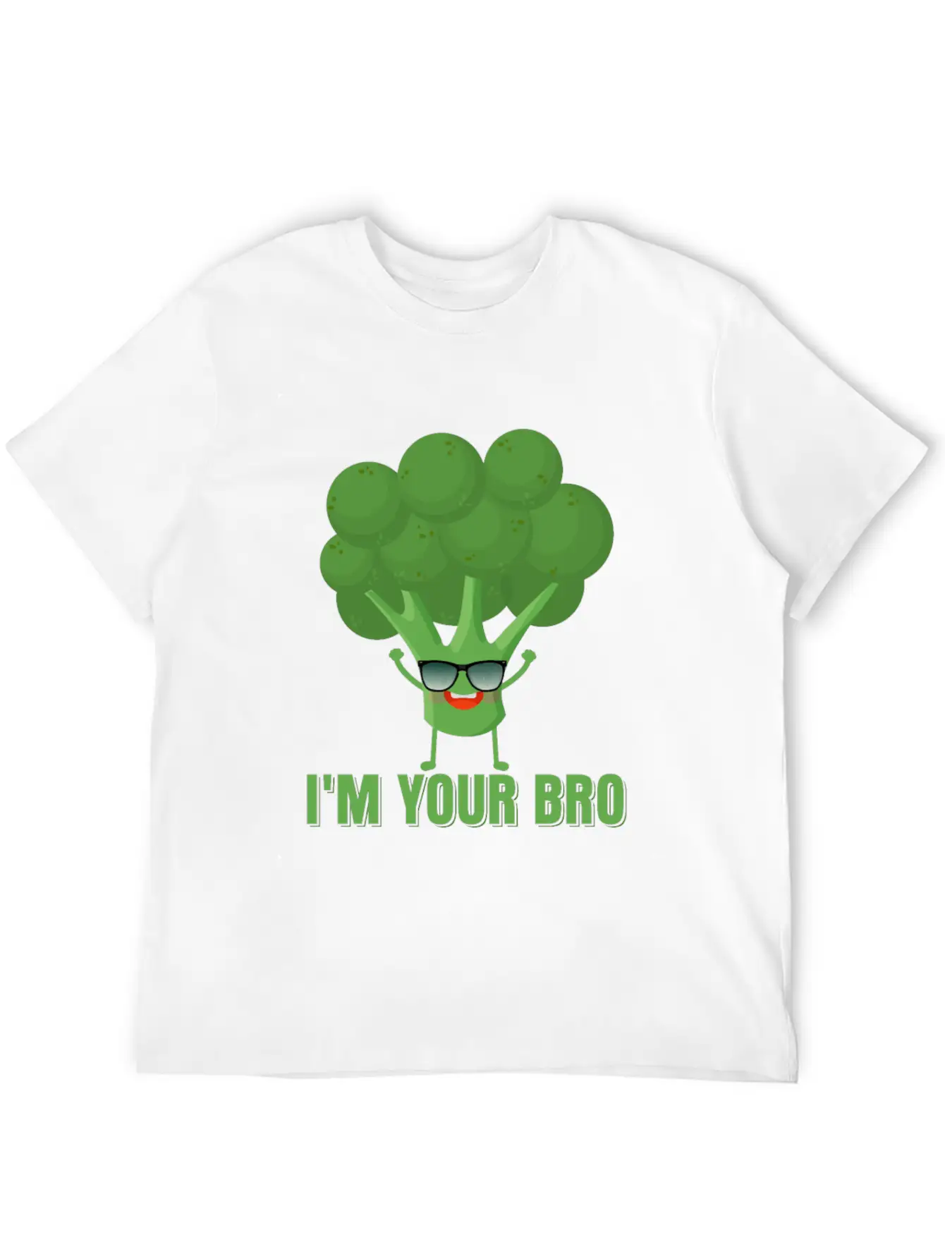 I'm Your Bro Vegetable Broccoli Casual Graphic T-Shirt – Simple And Comfortable Daily Wear