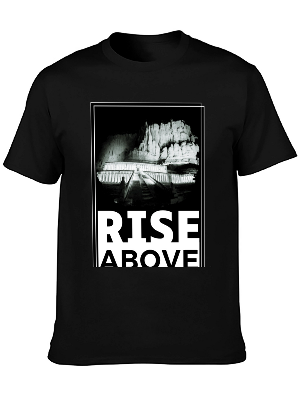 Rise Above Graphic Tee - Mens Black T-Shirt