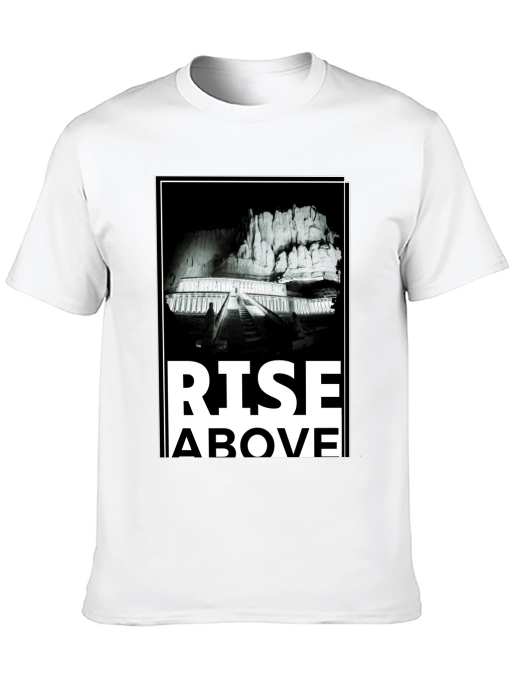 Rise Above Graphic Tee - Mens Black T-Shirt