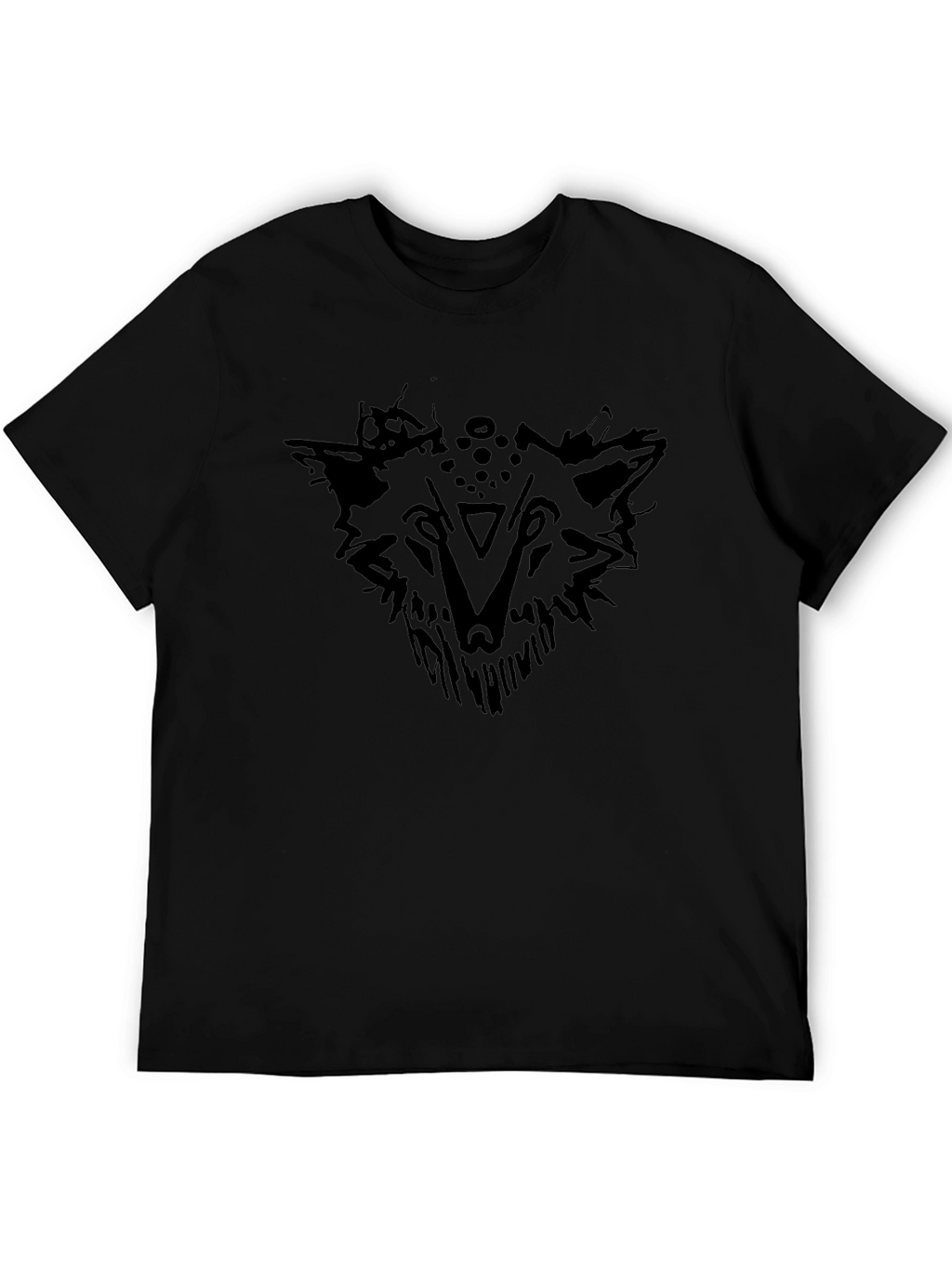 Black Wolf Graphic Tee - Stylish Mens T-Shirt