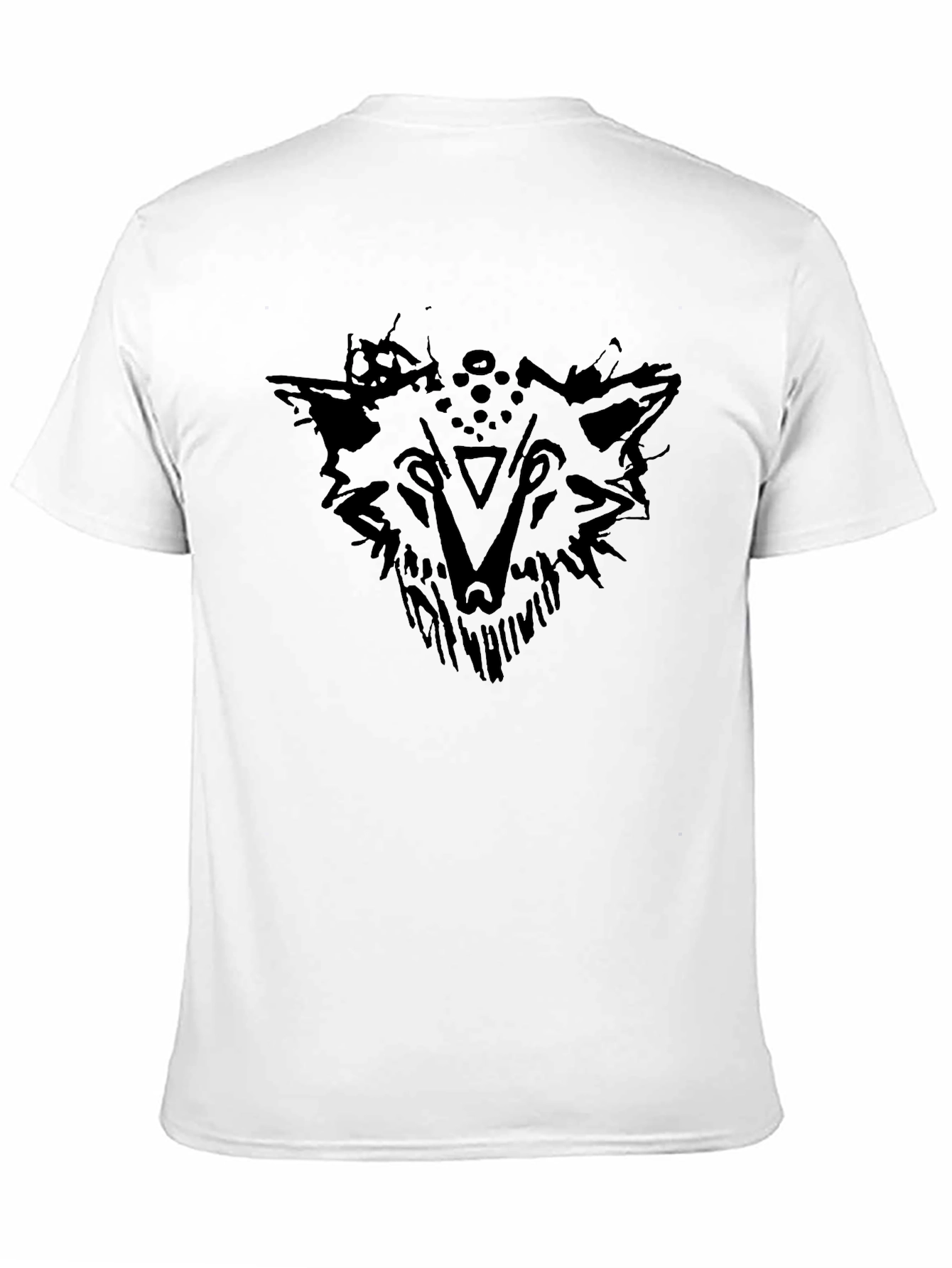 Black Wolf Graphic Tee - Stylish Mens T-Shirt