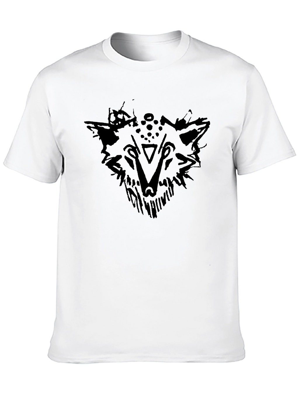 Black Wolf Graphic Tee - Stylish Mens T-Shirt