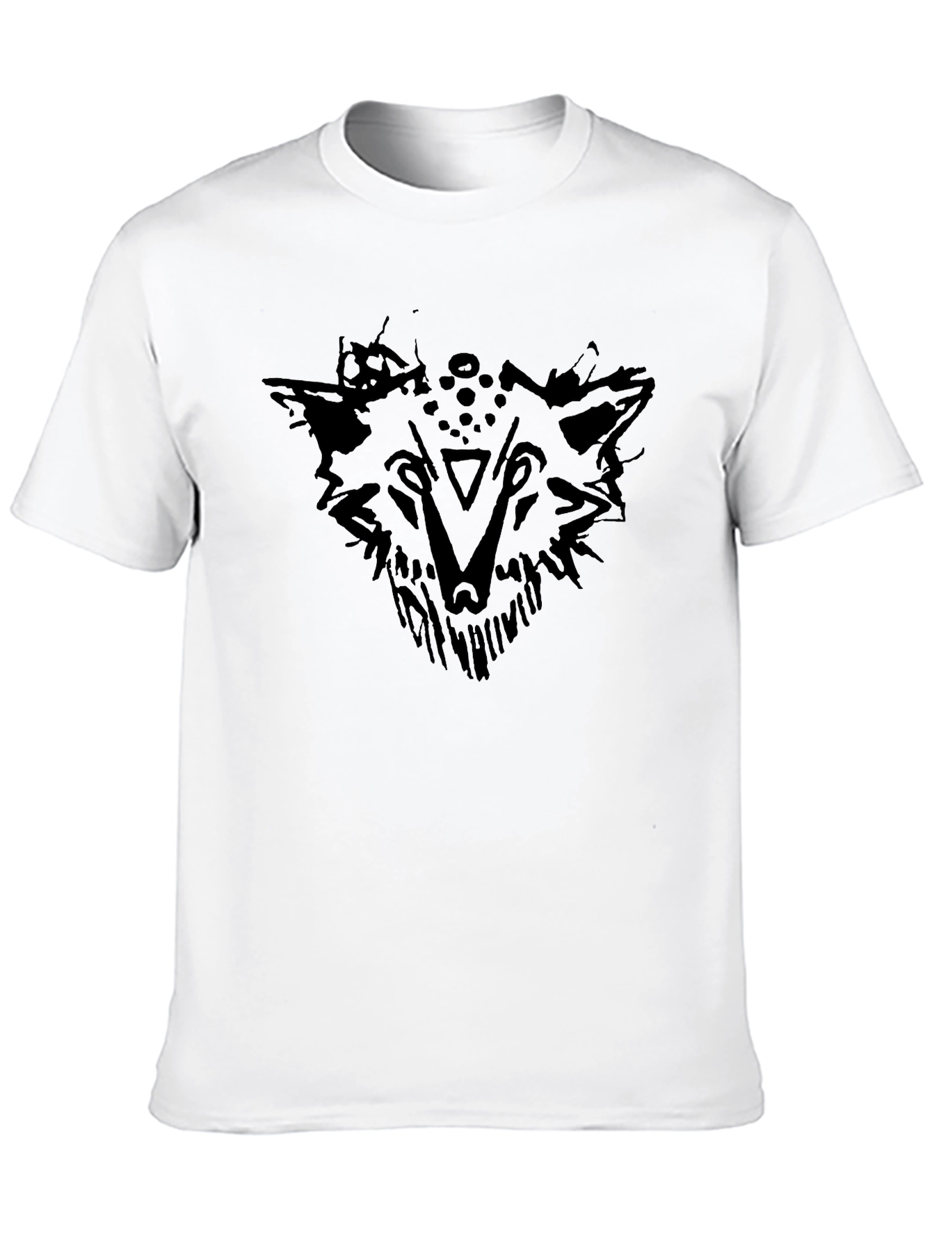 Black Wolf Graphic Tee - Stylish Mens T-Shirt