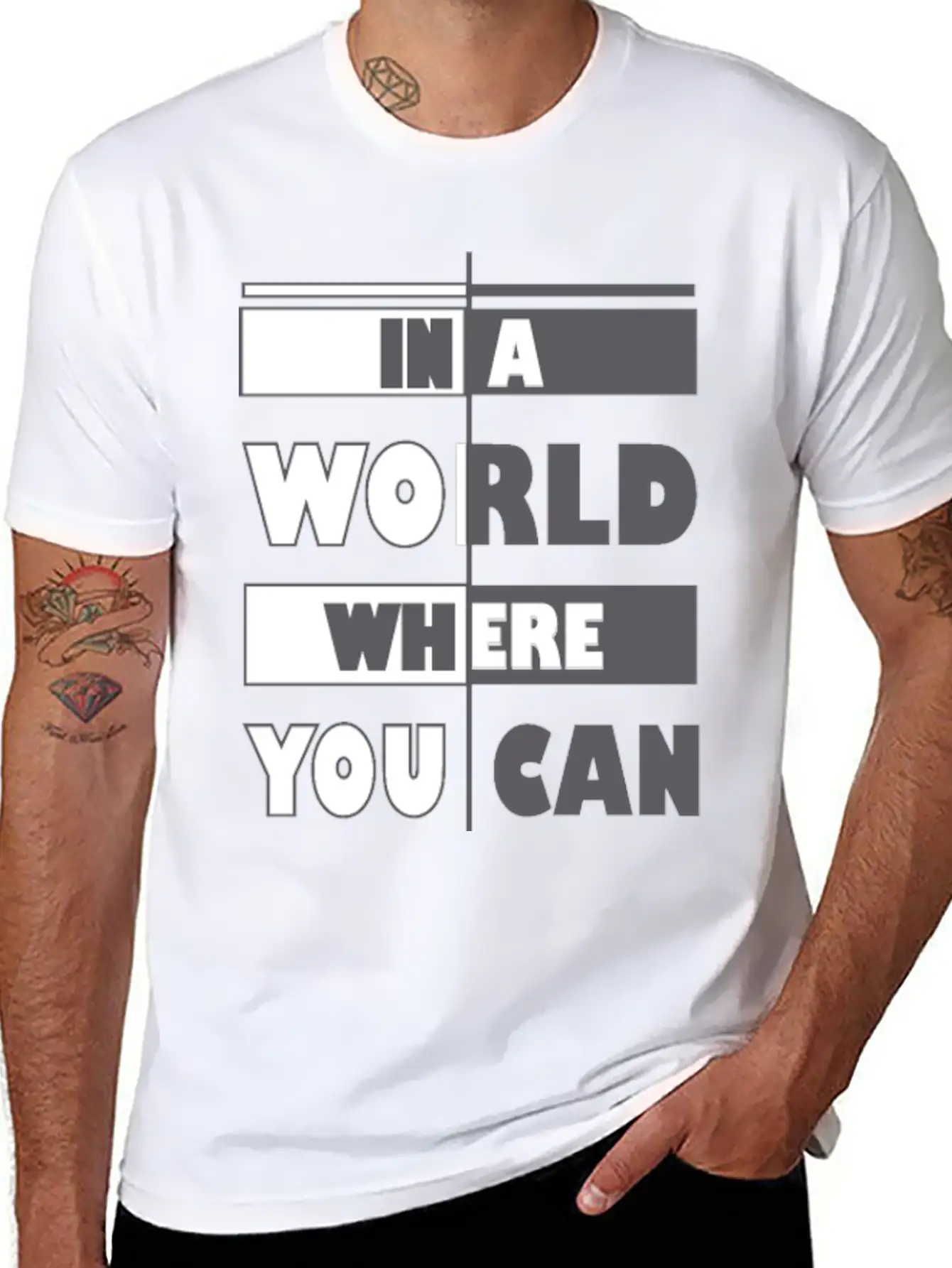 In A World Where You Can Be Anything Be Kind Classic Fit Graphic Tee For Daily Comfort – Unisex Cotton Shirt