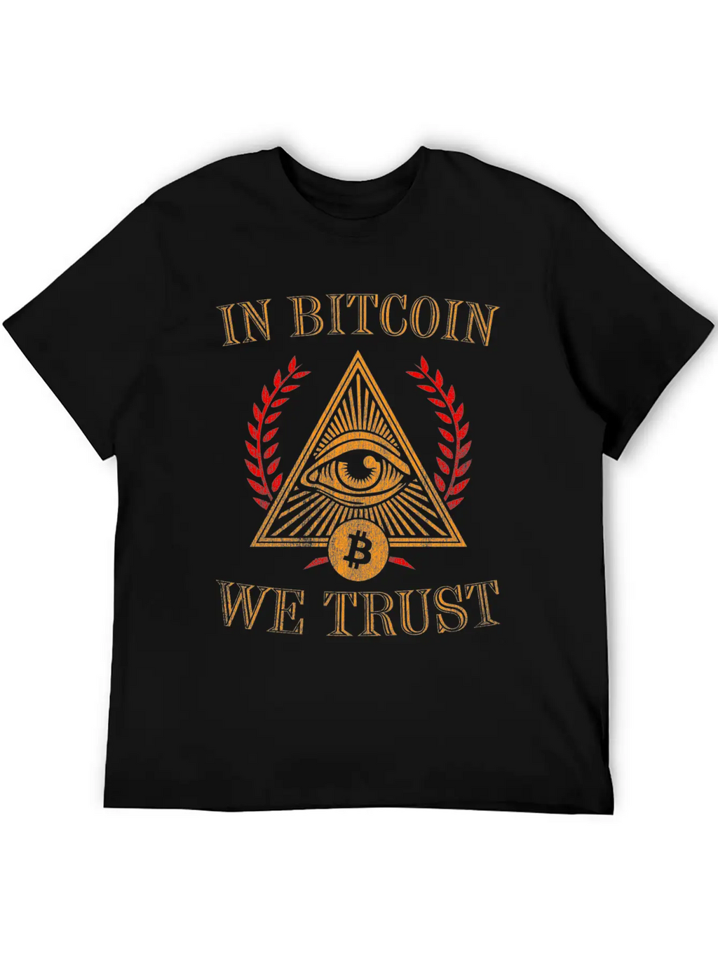 In Bitcoin We Trust Crypto Token Blockchain Wallet Unisex Short Sleeve Soft Cotton T-Shirt – Casual Everyday Wear