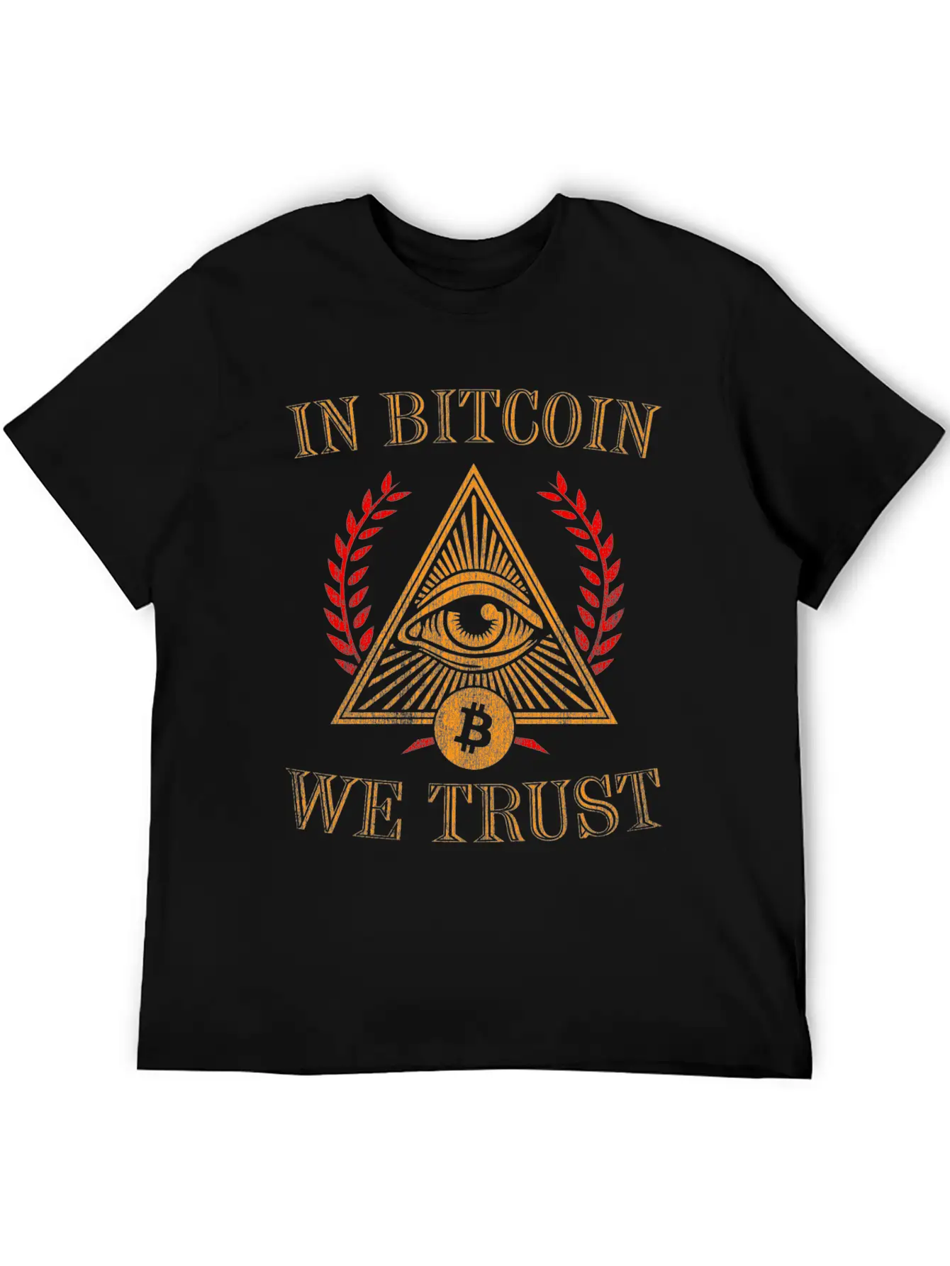 In Bitcoin We Trust Crypto Token Blockchain Wallet Unisex Short Sleeve Soft Cotton T-Shirt – Casual Everyday Wear