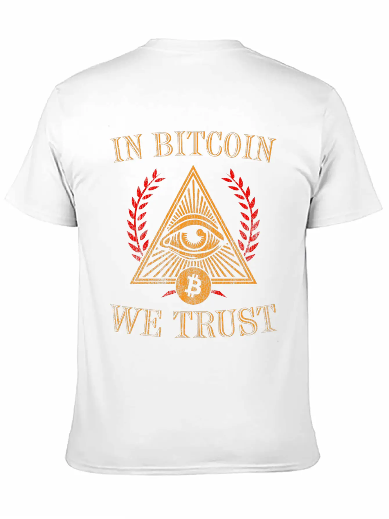 In Bitcoin We Trust Crypto Token Blockchain Wallet Unisex Short Sleeve Soft Cotton T-Shirt – Casual Everyday Wear