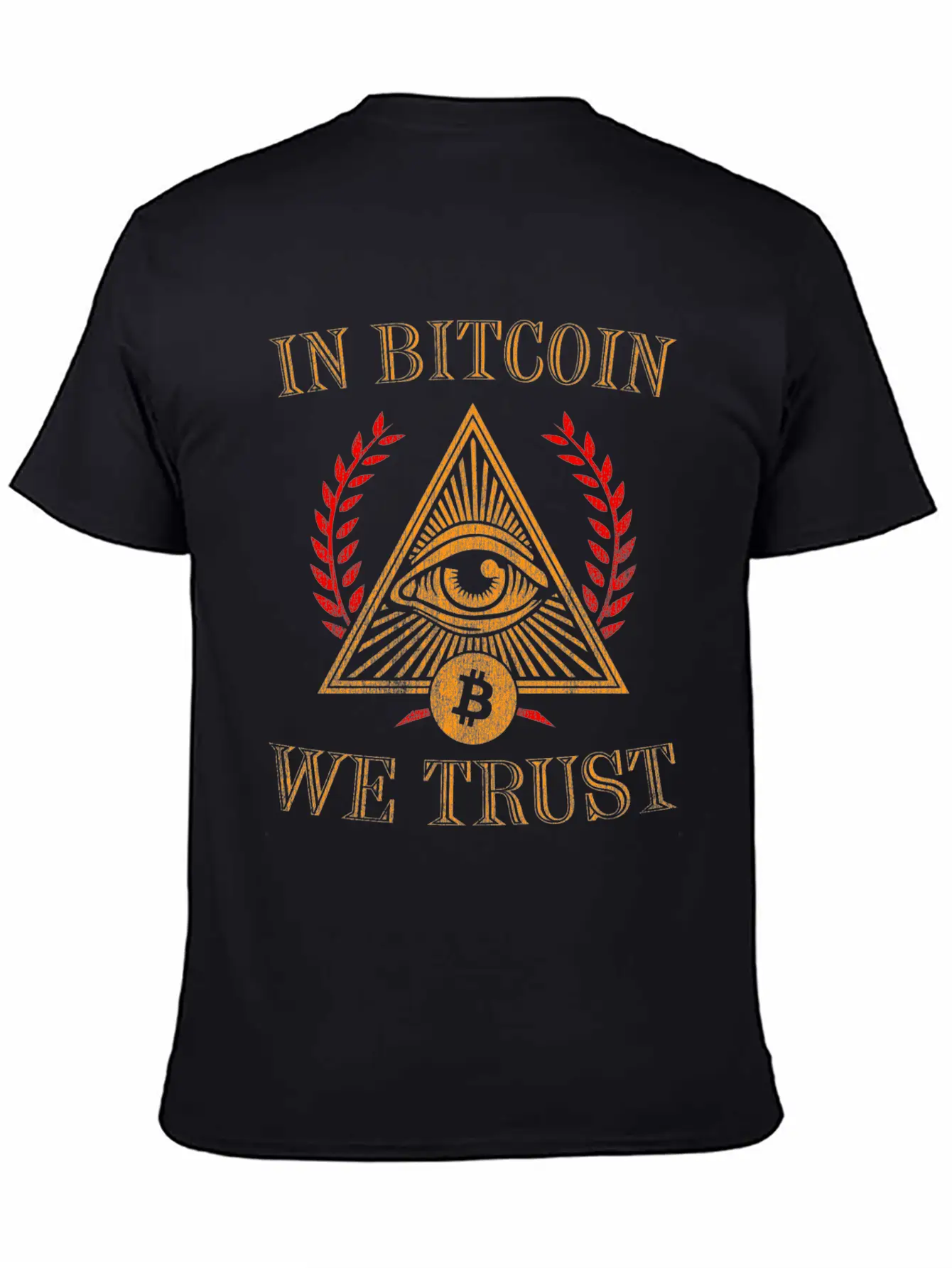 In Bitcoin We Trust Crypto Token Blockchain Wallet Unisex Short Sleeve Soft Cotton T-Shirt – Casual Everyday Wear