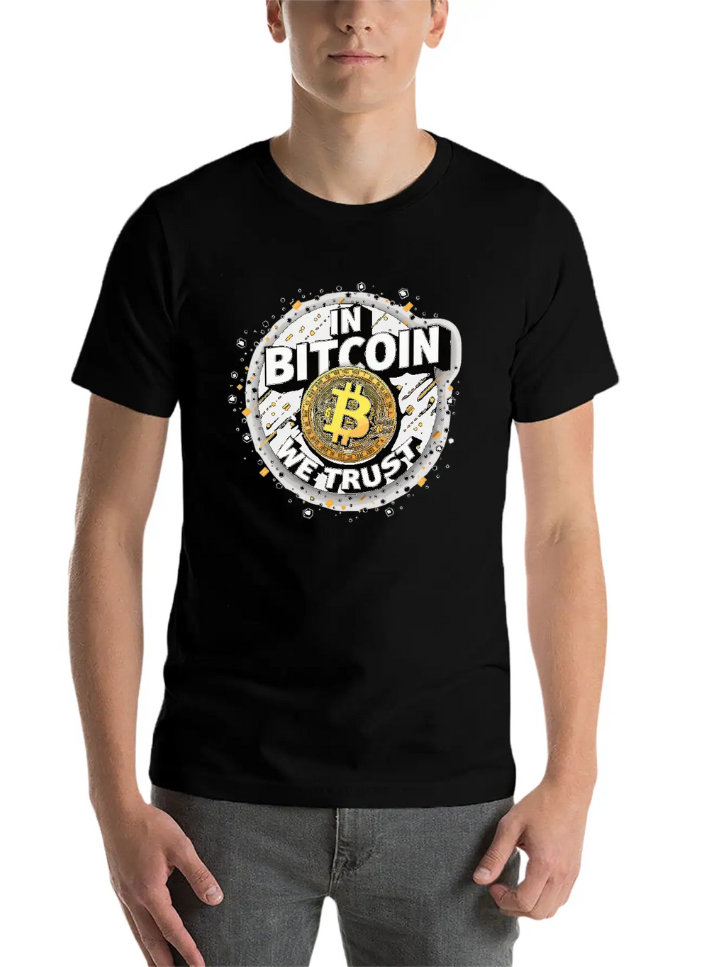In Bitcoin We Trust Cryptocurrency BTC Bitcoin Unisex Casual T-Shirt – Clean Design For Daily Comfort