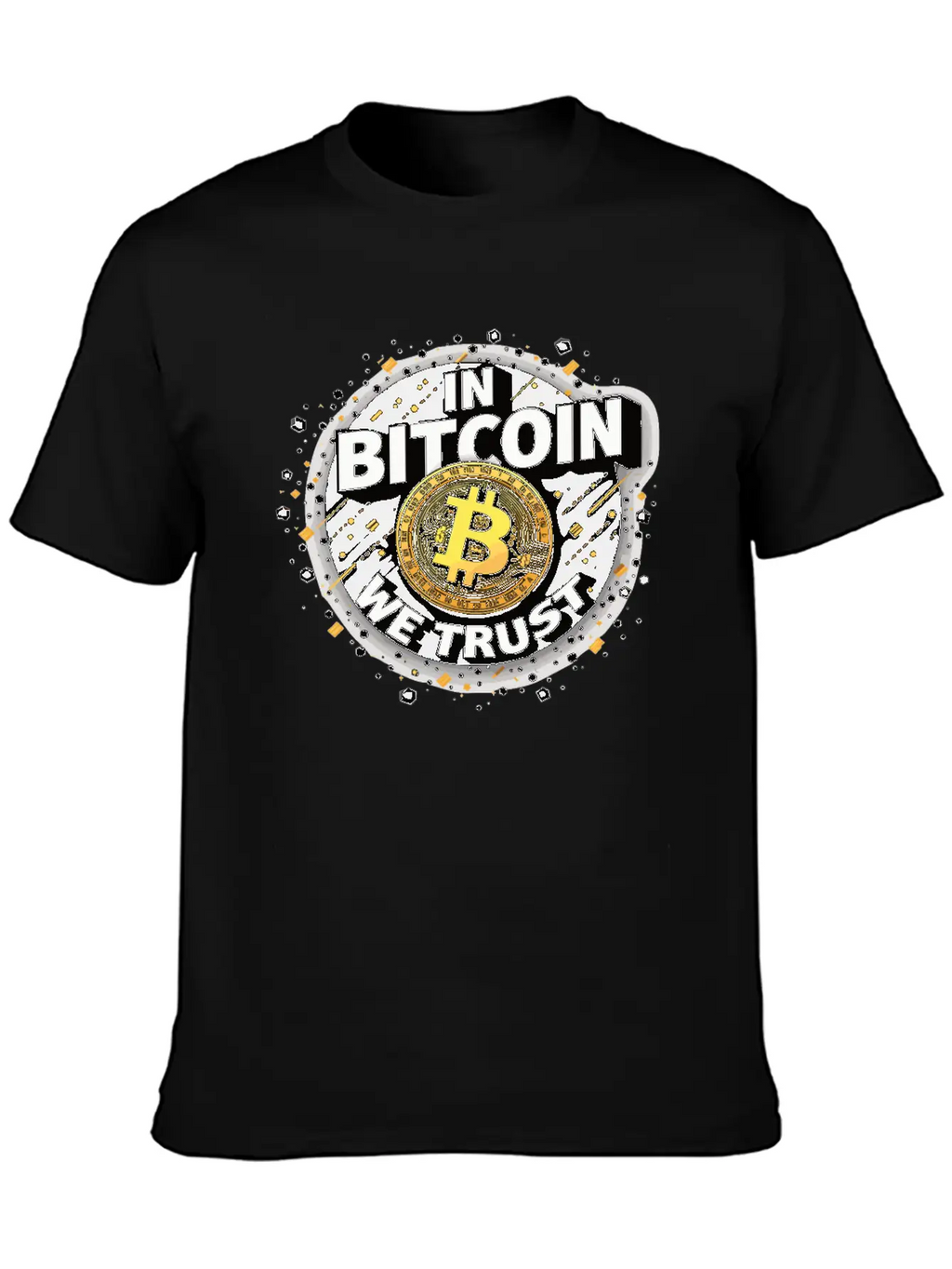 In Bitcoin We Trust Cryptocurrency BTC Bitcoin Unisex Casual T-Shirt – Clean Design For Daily Comfort