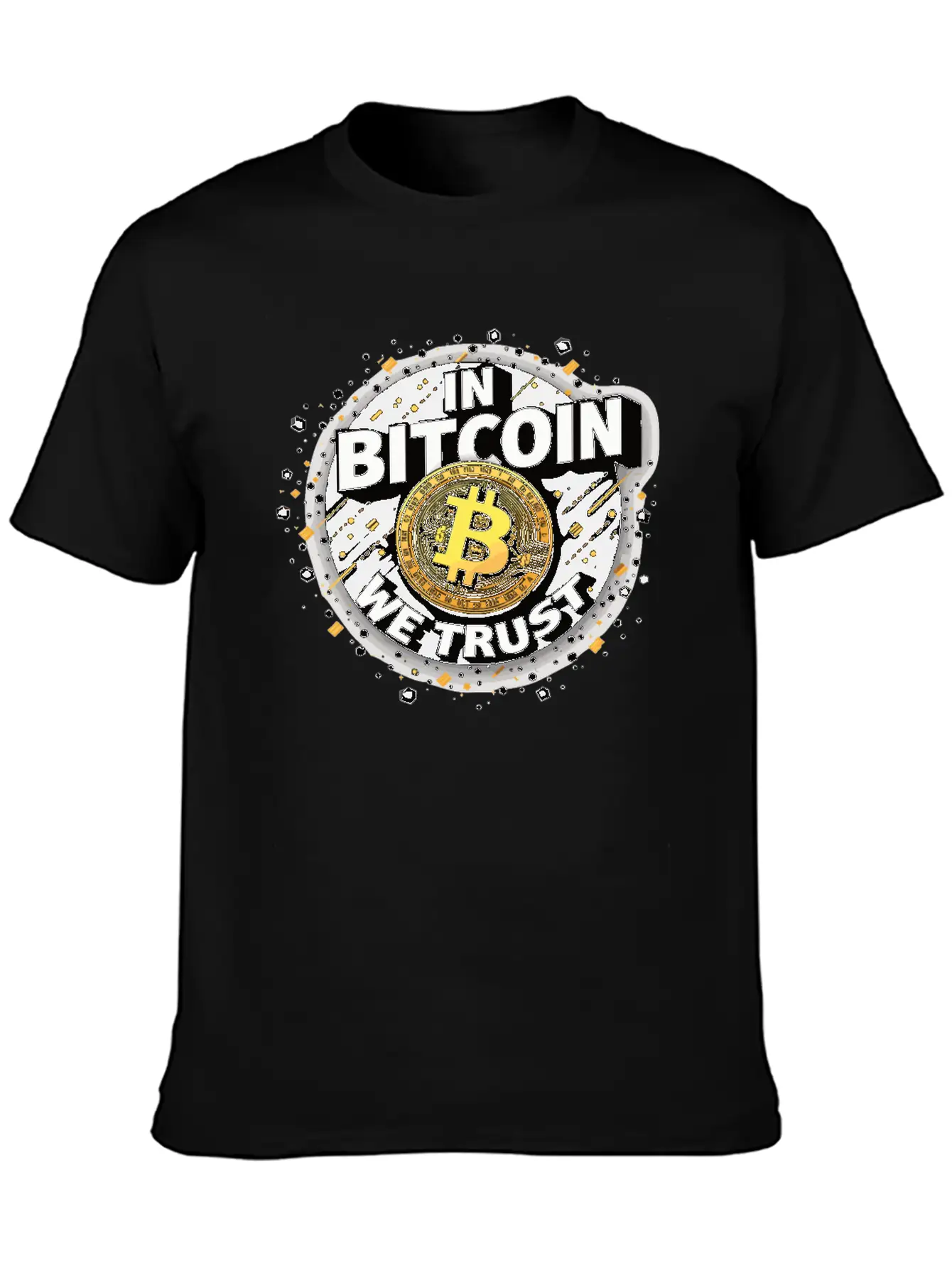In Bitcoin We Trust Cryptocurrency BTC Bitcoin Unisex Casual T-Shirt – Clean Design For Daily Comfort