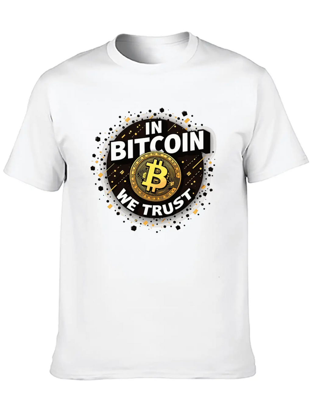 In Bitcoin We Trust Cryptocurrency BTC Bitcoin Unisex Casual T-Shirt – Clean Design For Daily Comfort
