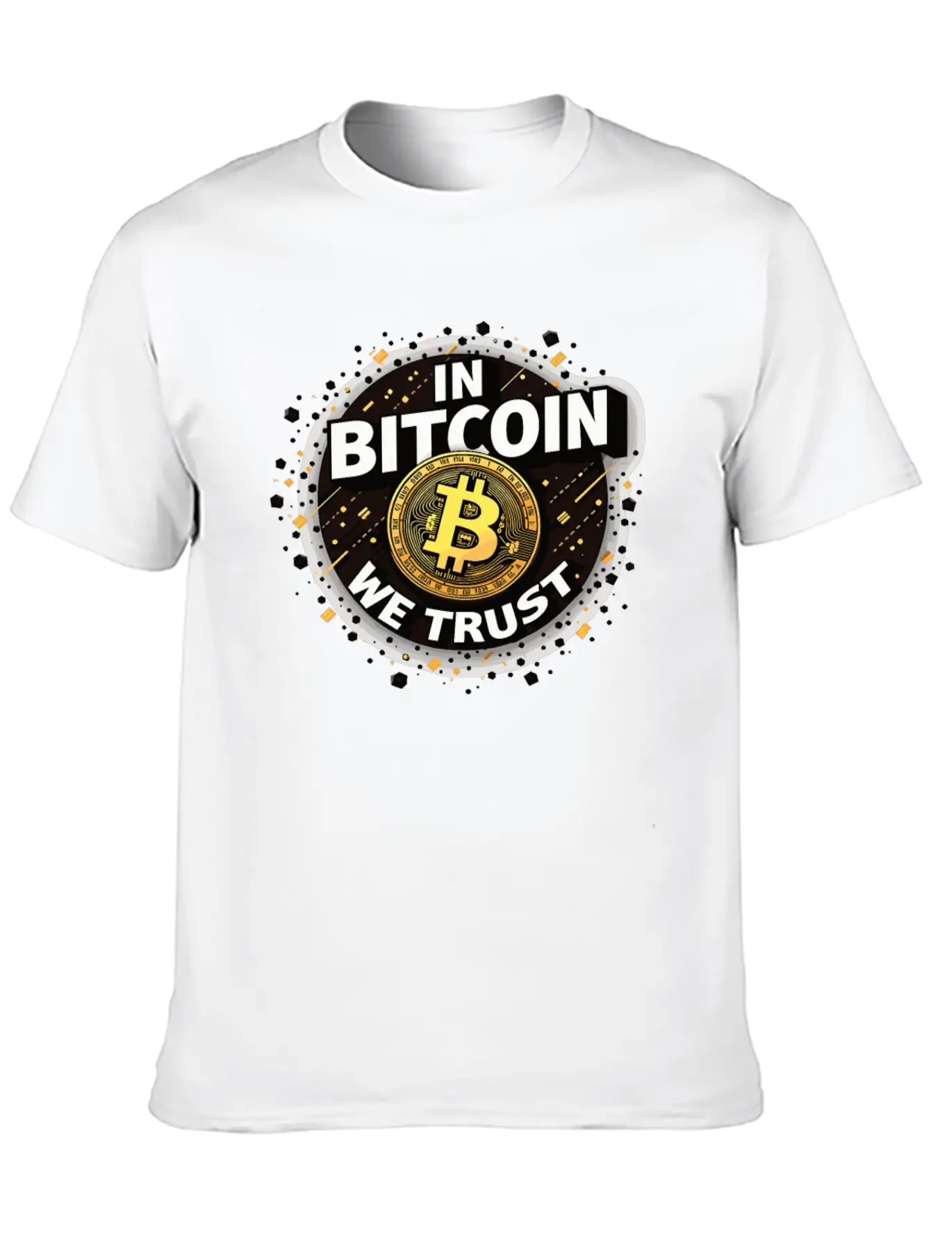 In Bitcoin We Trust Cryptocurrency BTC Bitcoin Unisex Casual T-Shirt – Clean Design For Daily Comfort