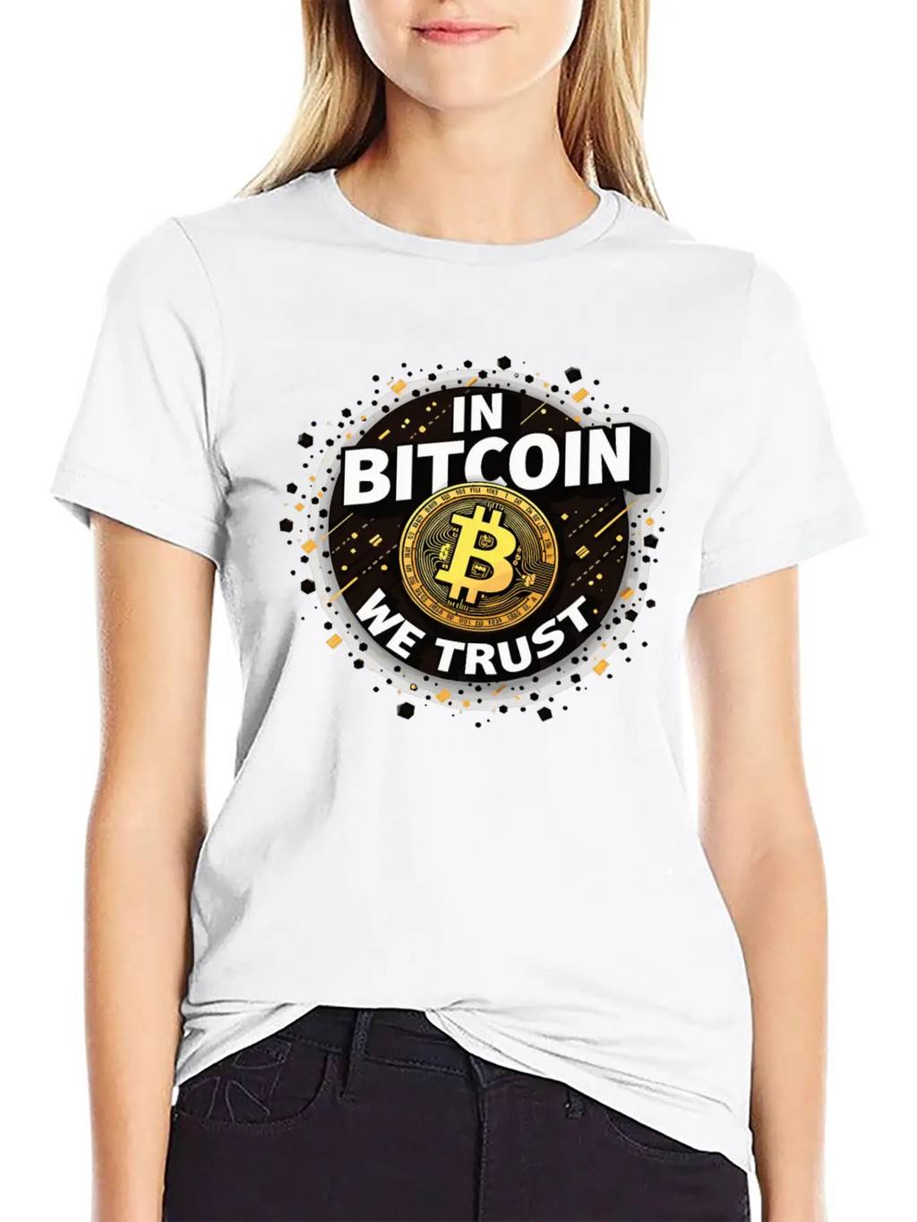 In Bitcoin We Trust Cryptocurrency BTC Bitcoin Unisex Casual T-Shirt – Clean Design For Daily Comfort