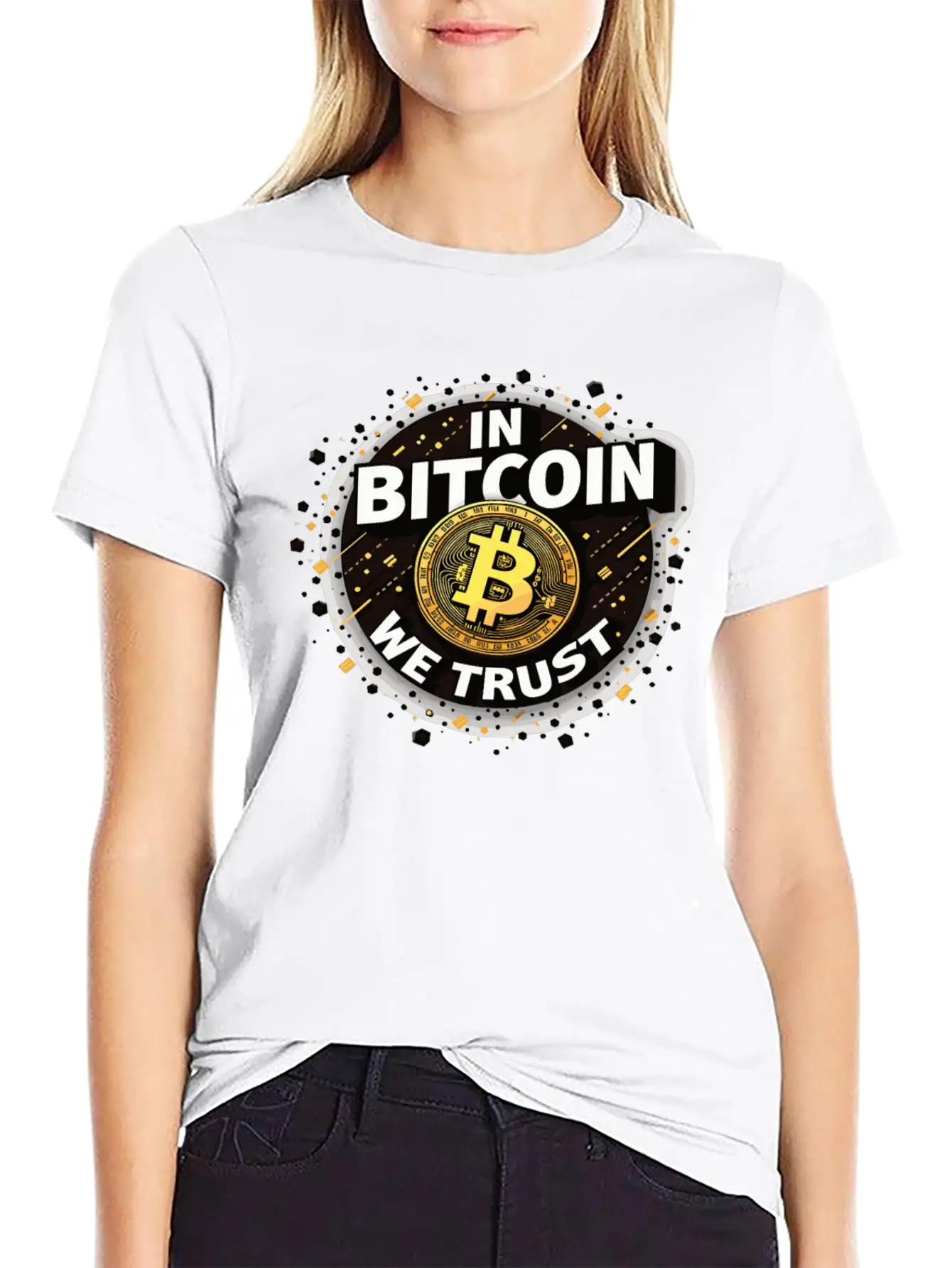 In Bitcoin We Trust Cryptocurrency BTC Bitcoin Unisex Casual T-Shirt – Clean Design For Daily Comfort