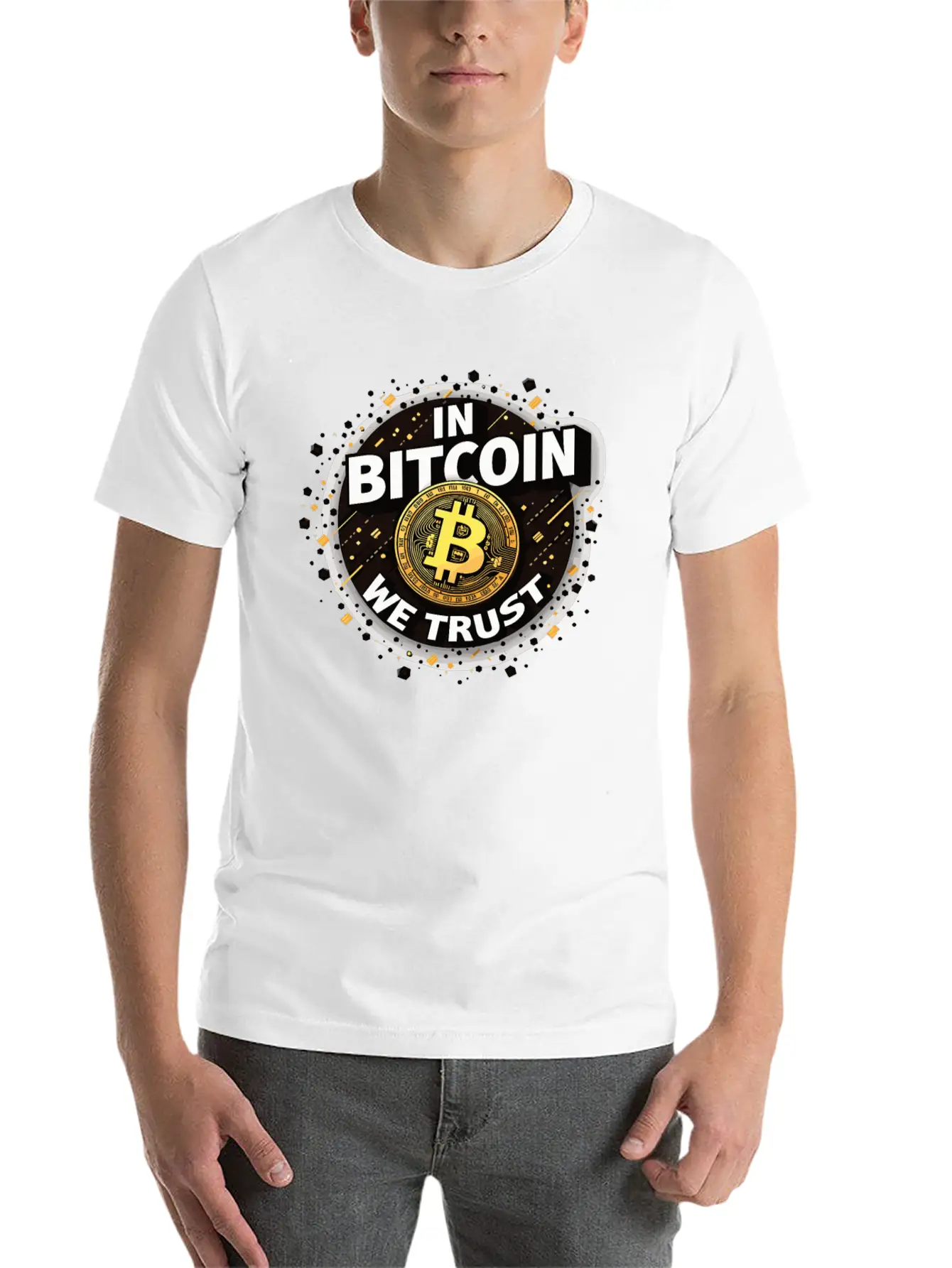 In Bitcoin We Trust Cryptocurrency BTC Bitcoin Unisex Casual T-Shirt – Clean Design For Daily Comfort