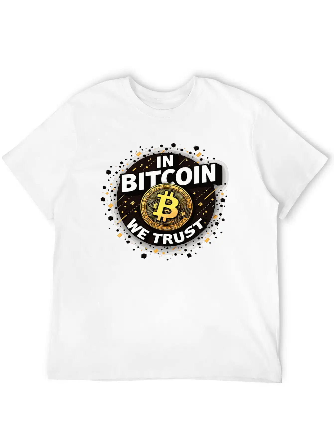 In Bitcoin We Trust Cryptocurrency BTC Bitcoin Unisex Casual T-Shirt – Clean Design For Daily Comfort