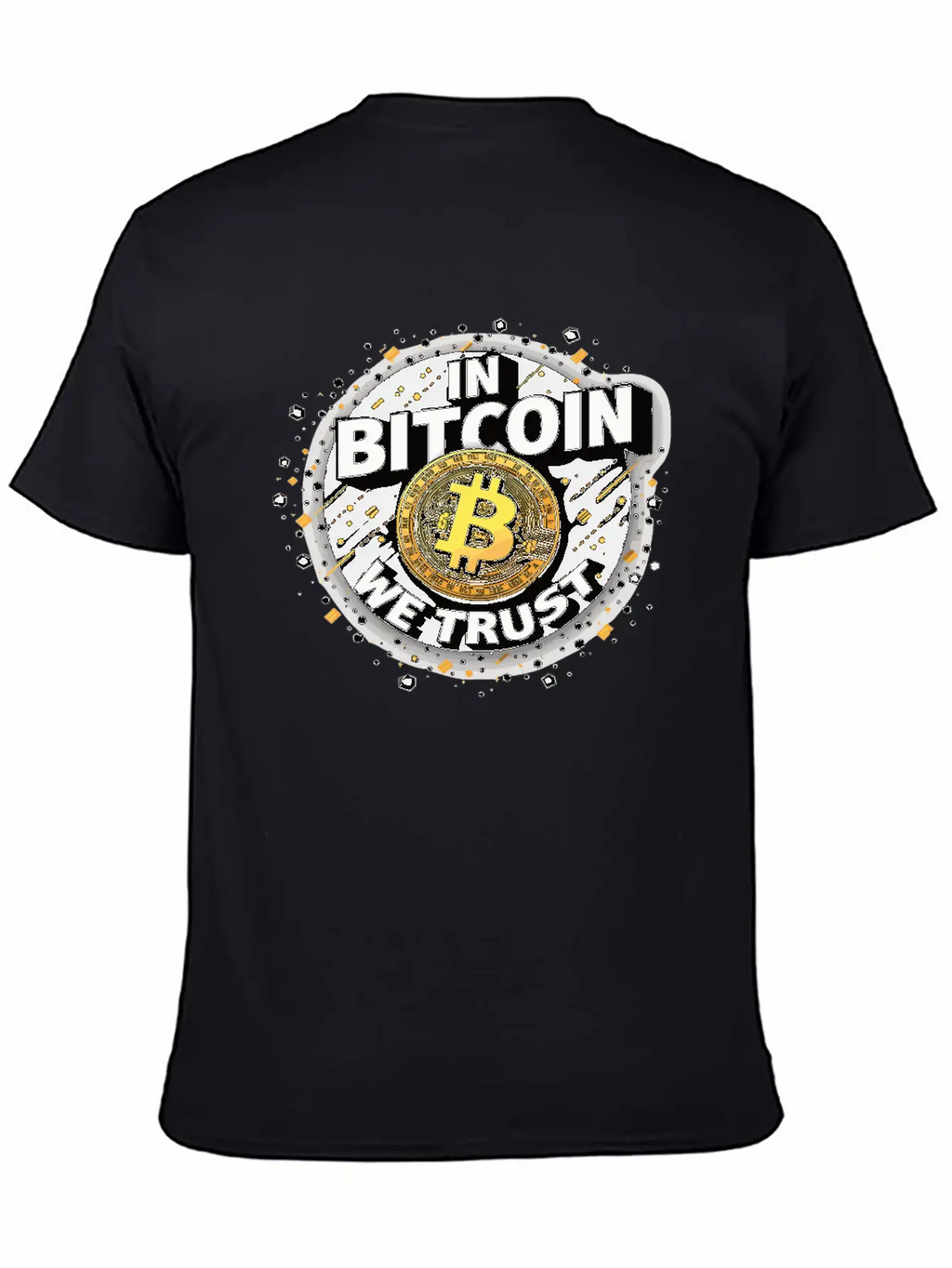 In Bitcoin We Trust Cryptocurrency BTC Bitcoin Unisex Casual T-Shirt – Clean Design For Daily Comfort