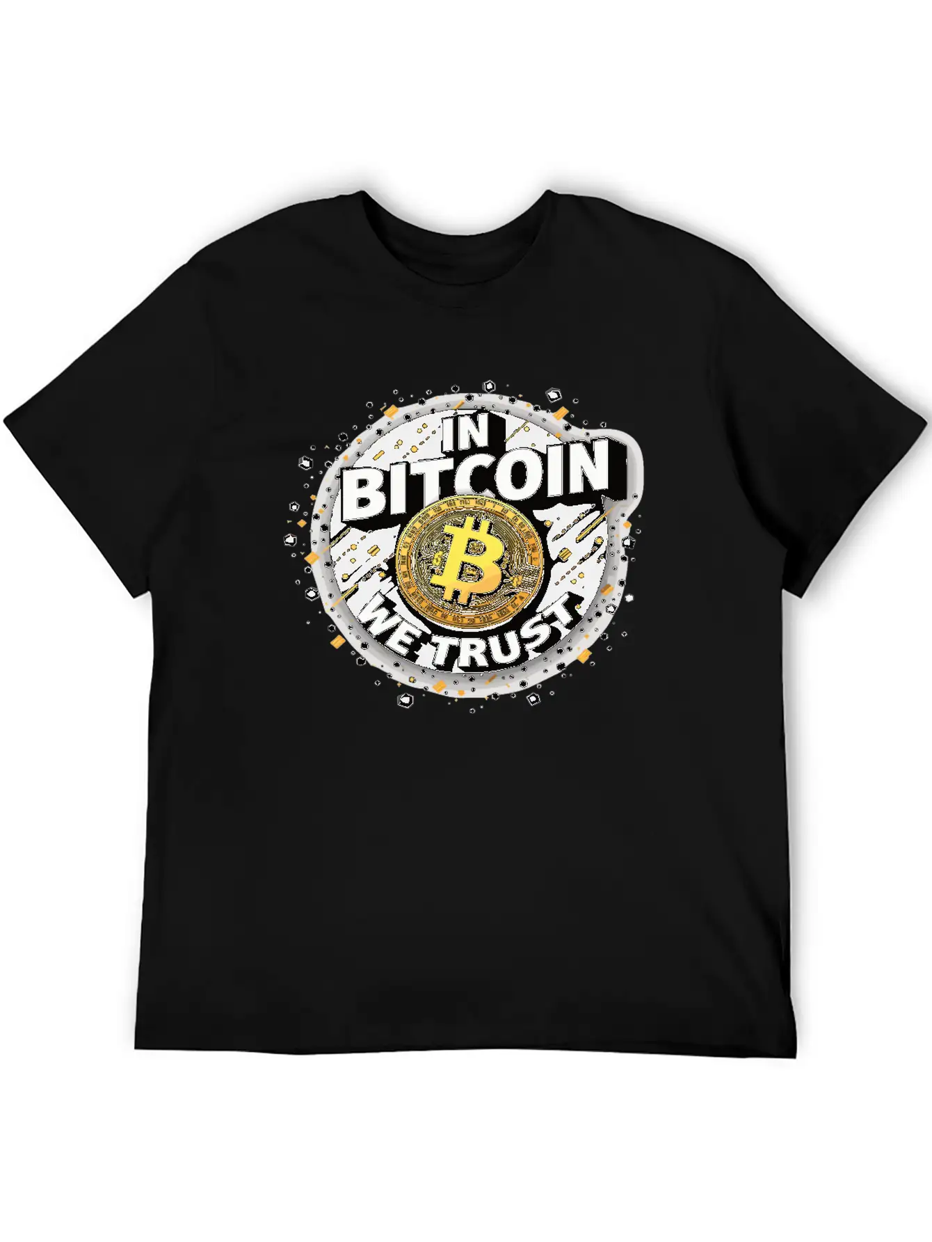In Bitcoin We Trust Cryptocurrency BTC Bitcoin Unisex Casual T-Shirt – Clean Design For Daily Comfort