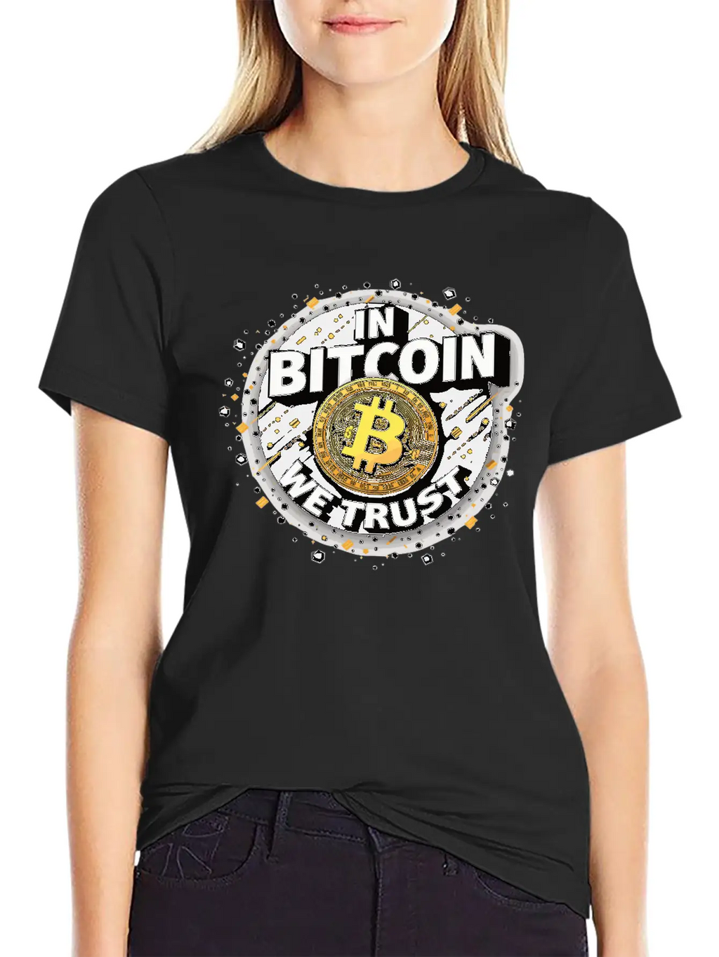 In Bitcoin We Trust Cryptocurrency BTC Bitcoin Unisex Casual T-Shirt – Clean Design For Daily Comfort
