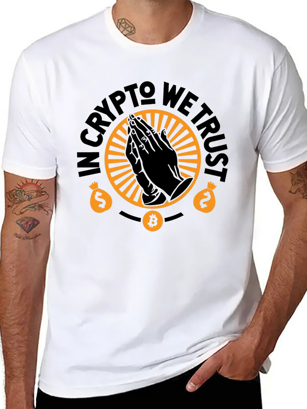 In Crypto We Trust Classic Fit Graphic Tee For Daily Comfort – Unisex Cotton Shirt