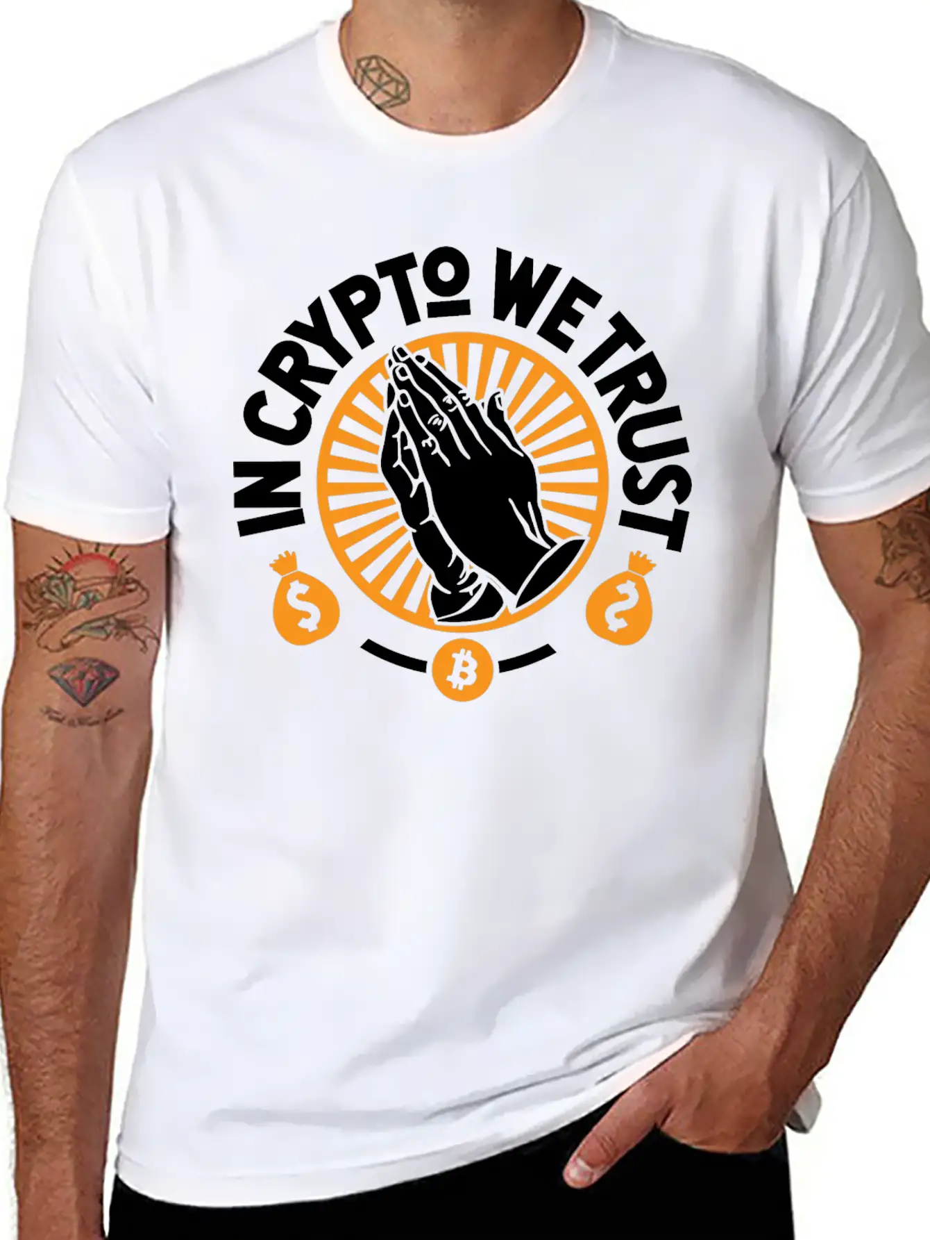In Crypto We Trust Classic Fit Graphic Tee For Daily Comfort – Unisex Cotton Shirt