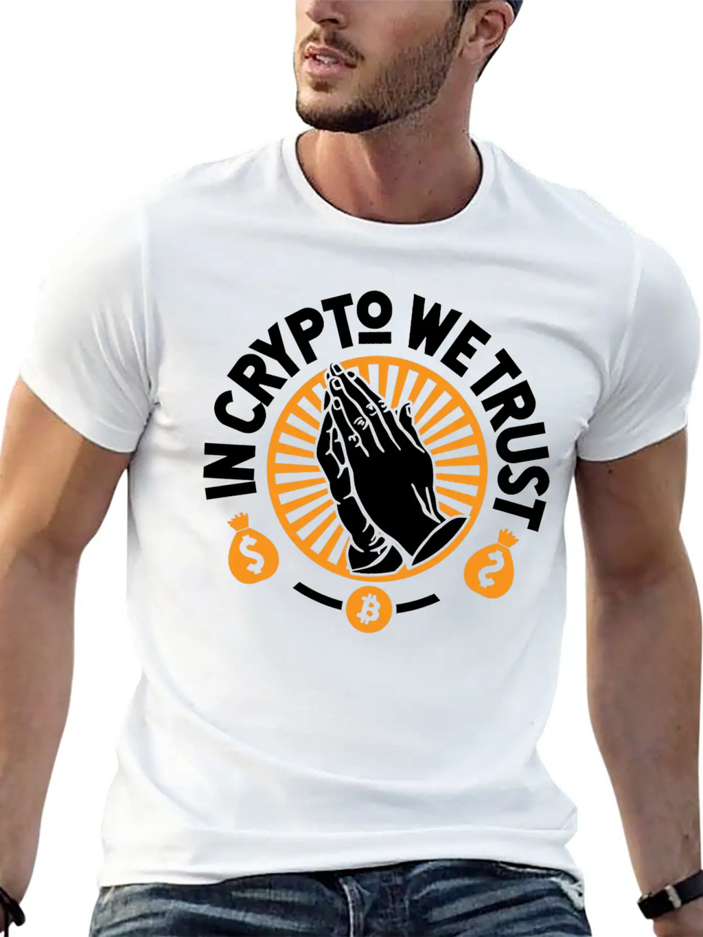 In Crypto We Trust Classic Fit Graphic Tee For Daily Comfort – Unisex Cotton Shirt