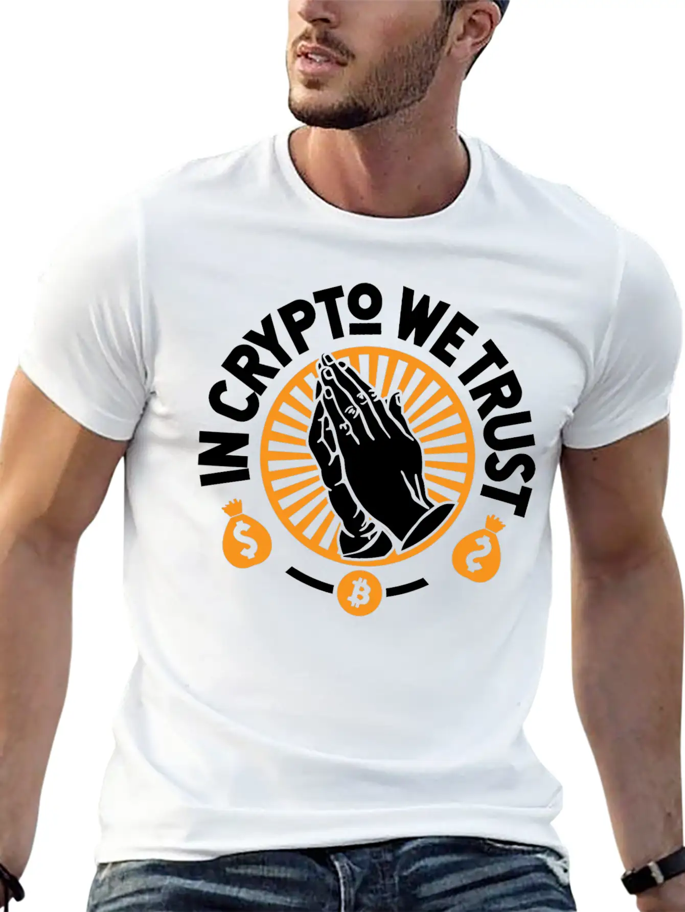 In Crypto We Trust Classic Fit Graphic Tee For Daily Comfort – Unisex Cotton Shirt