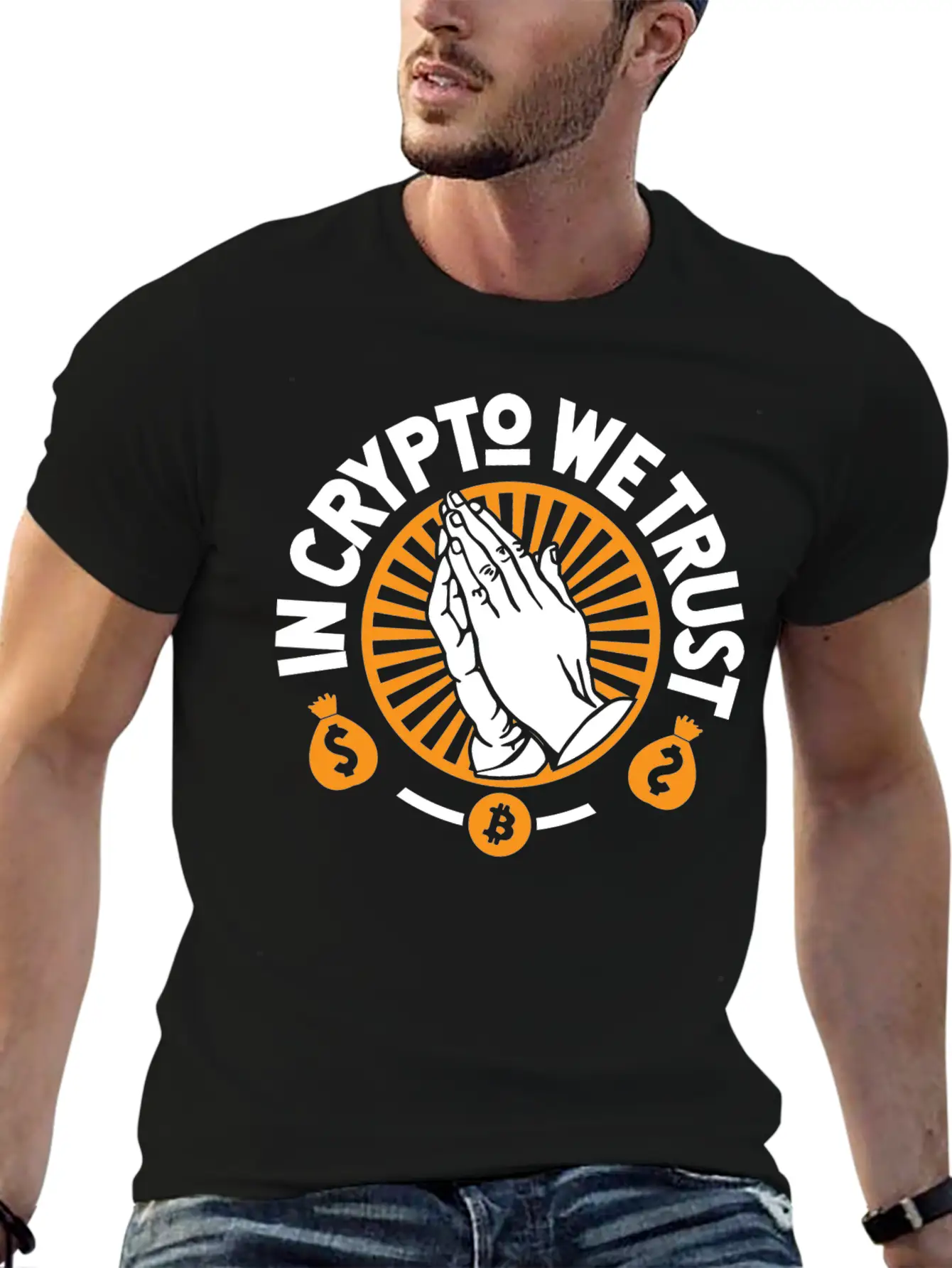 In Crypto We Trust Classic Fit Graphic Tee For Daily Comfort – Unisex Cotton Shirt