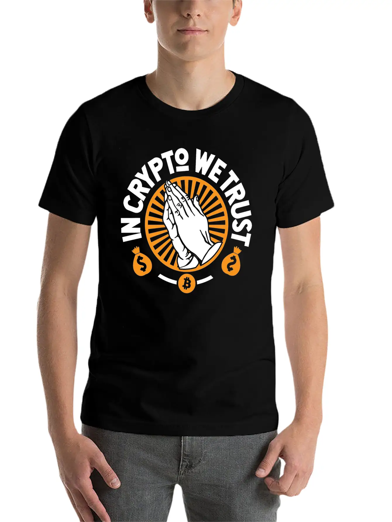 In Crypto We Trust Classic Fit Graphic Tee For Daily Comfort – Unisex Cotton Shirt