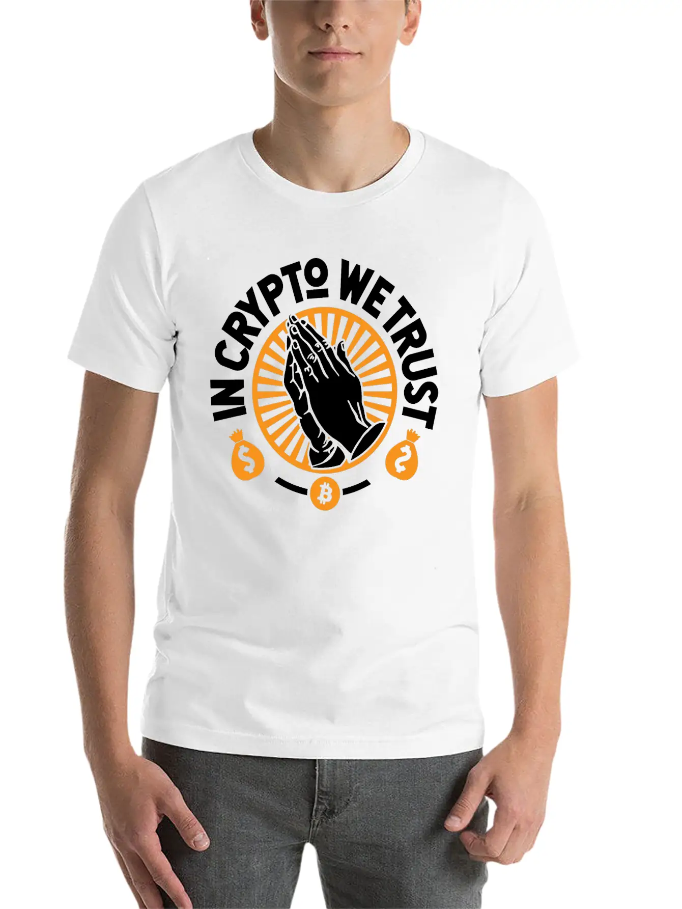 In Crypto We Trust Classic Fit Graphic Tee For Daily Comfort – Unisex Cotton Shirt