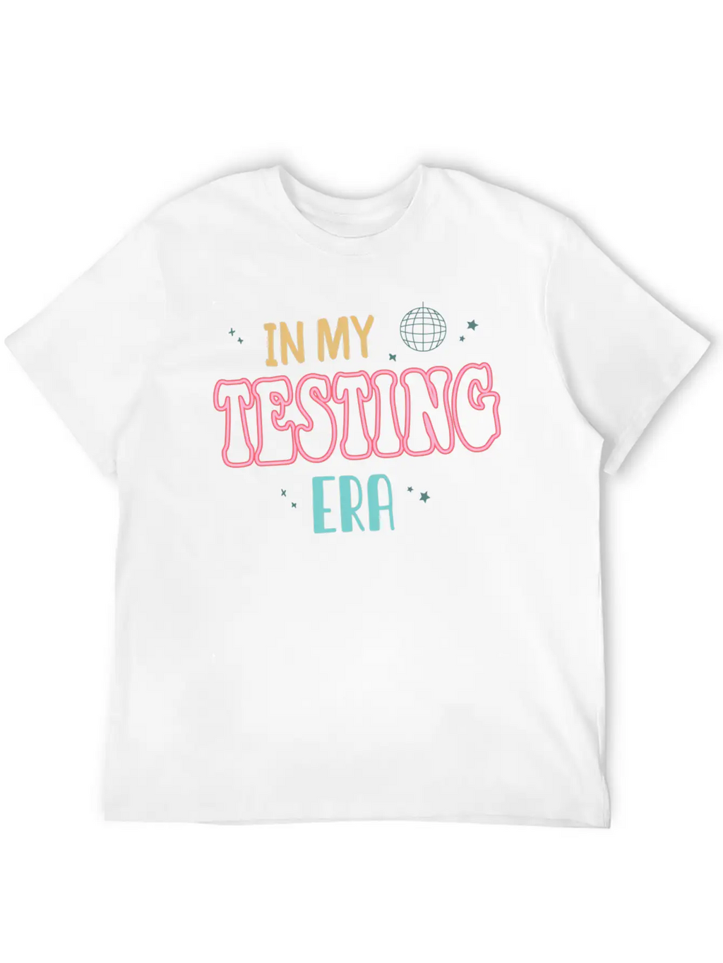 In My Testing Era Testing Season For Teacher Unisex Short Sleeve Soft Cotton T-Shirt – Casual Everyday Wear