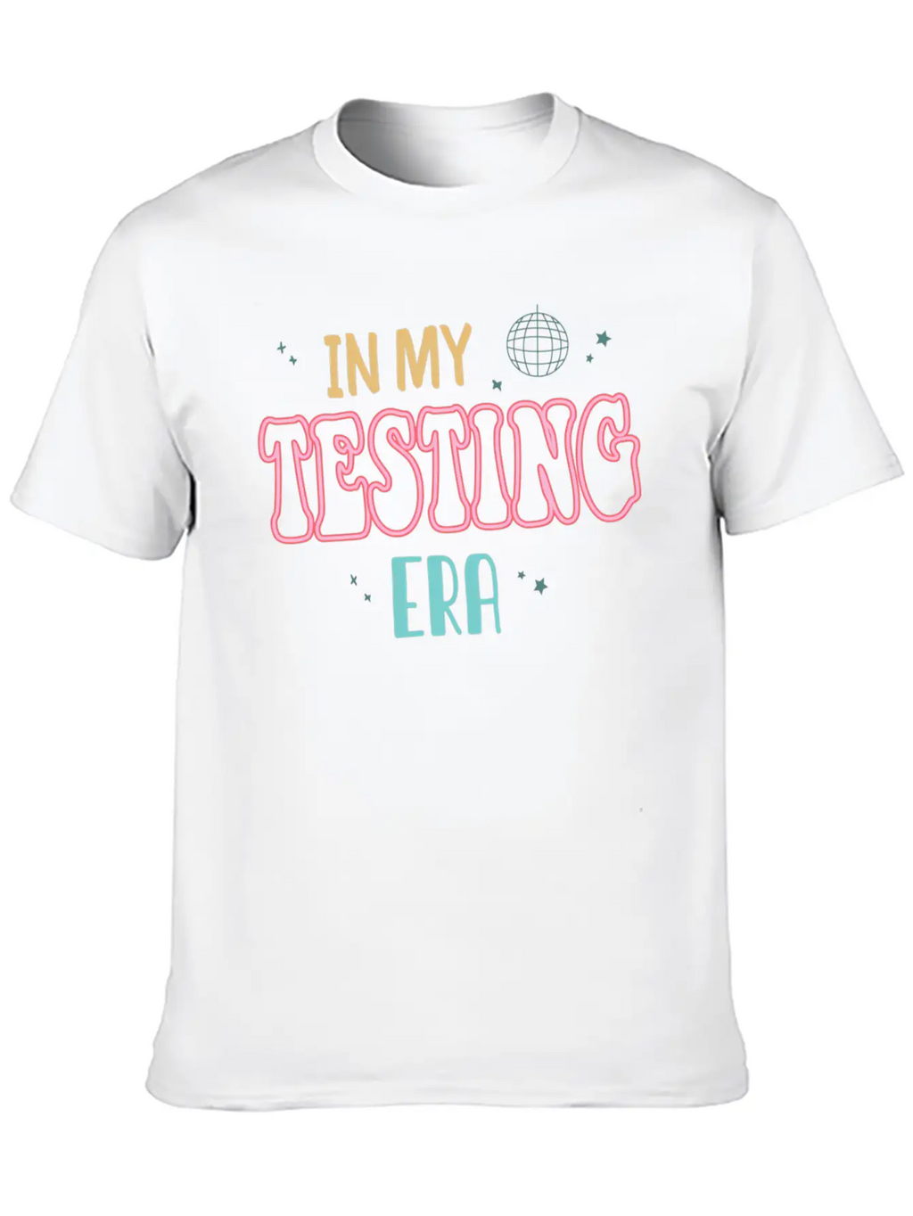 In My Testing Era Testing Season For Teacher Unisex Short Sleeve Soft Cotton T-Shirt – Casual Everyday Wear