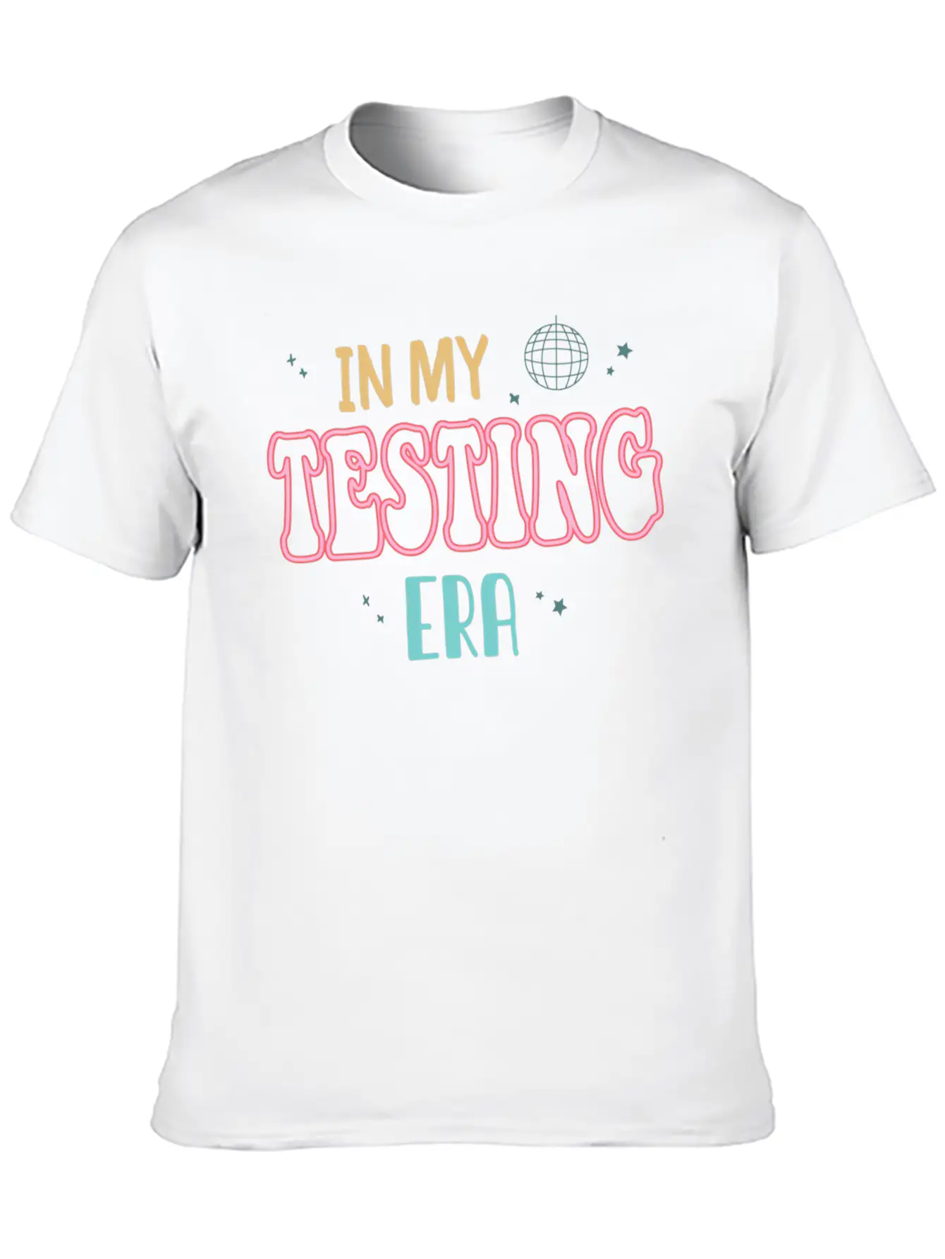 In My Testing Era Testing Season For Teacher Unisex Short Sleeve Soft Cotton T-Shirt – Casual Everyday Wear