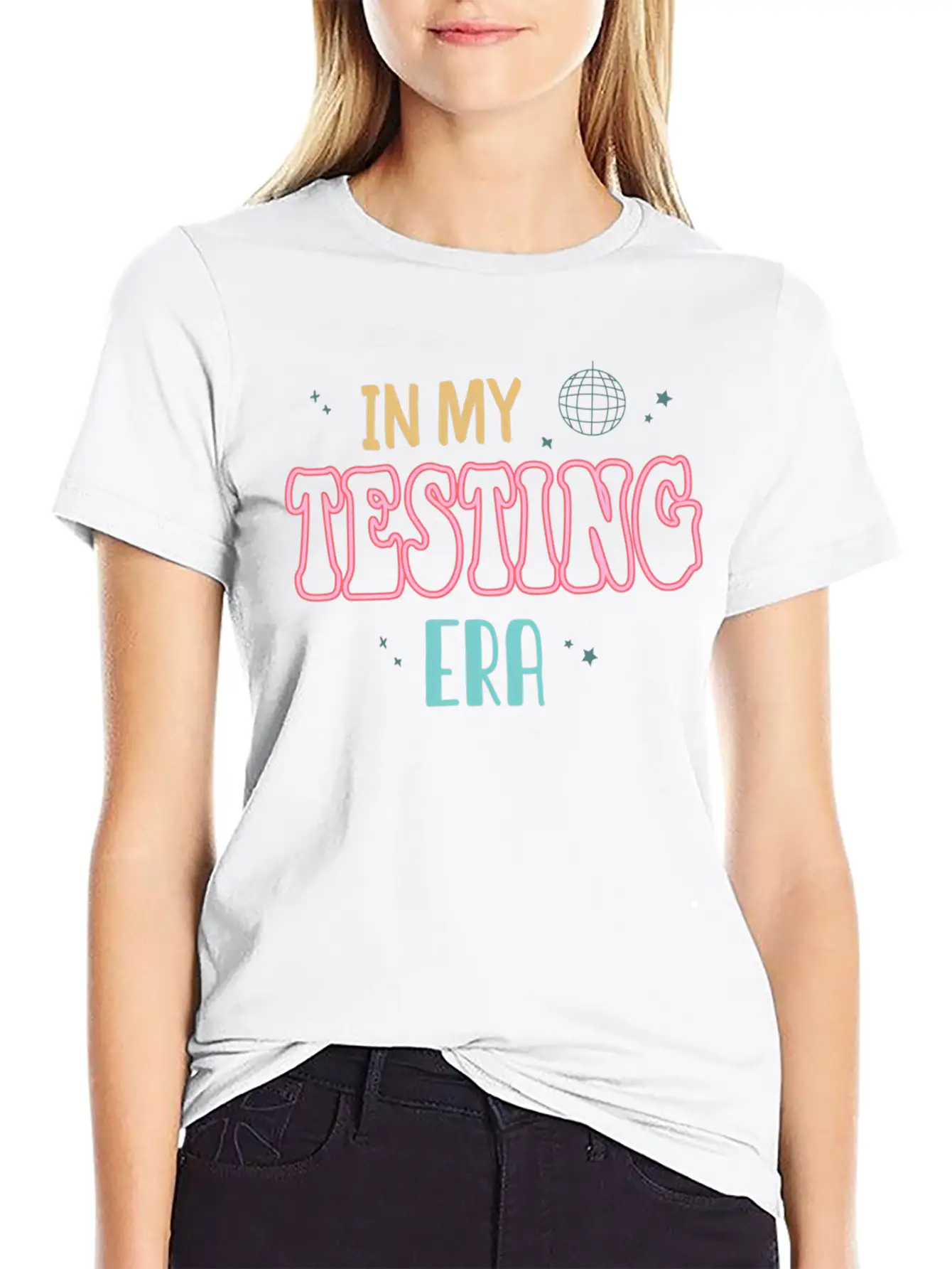 In My Testing Era Testing Season For Teacher Unisex Short Sleeve Soft Cotton T-Shirt – Casual Everyday Wear