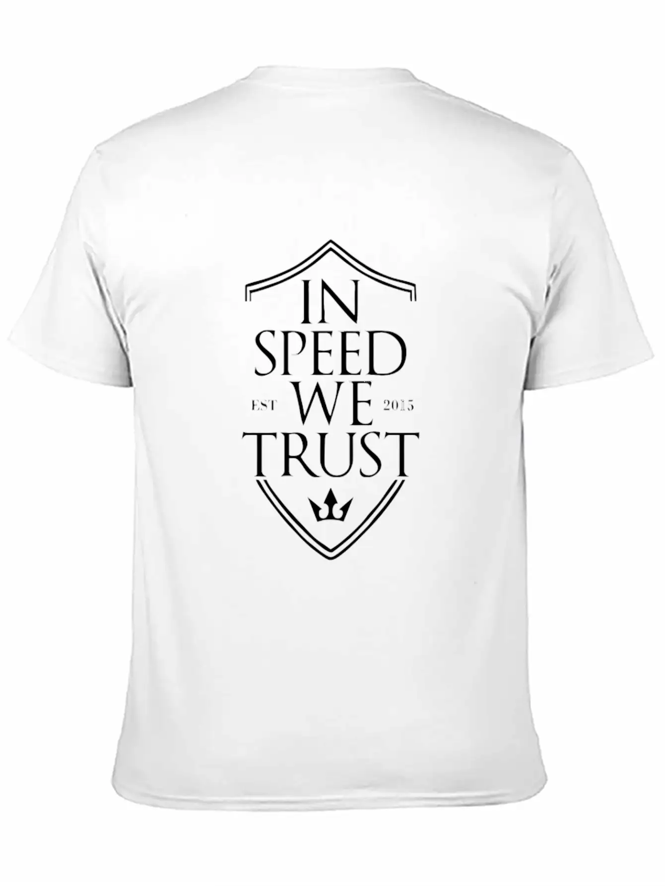 In Speed We Trust Unisex Short Sleeve Soft Cotton T-Shirt – Casual Everyday Wear