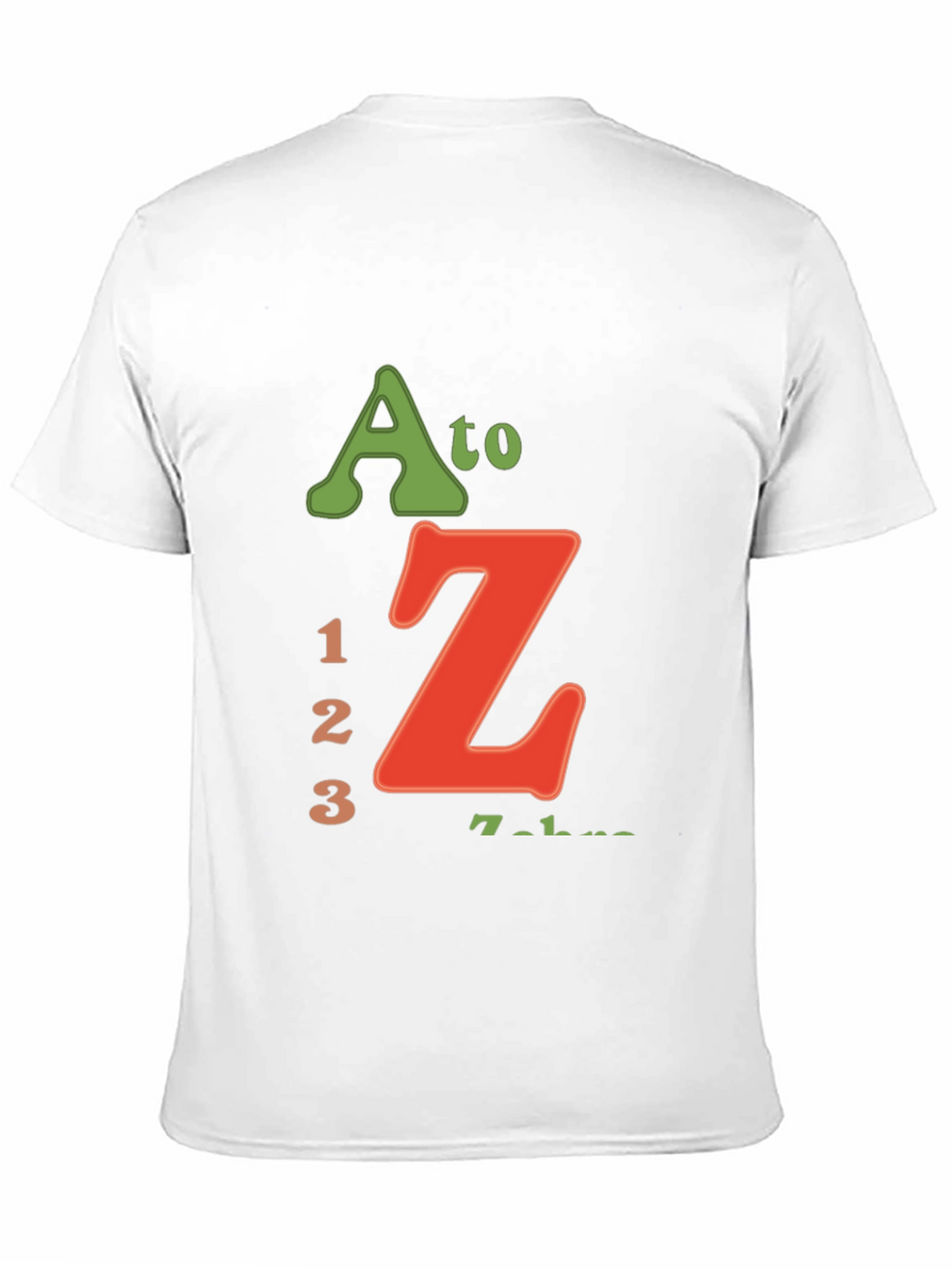A to Z 123 Black Graphic T-Shirt