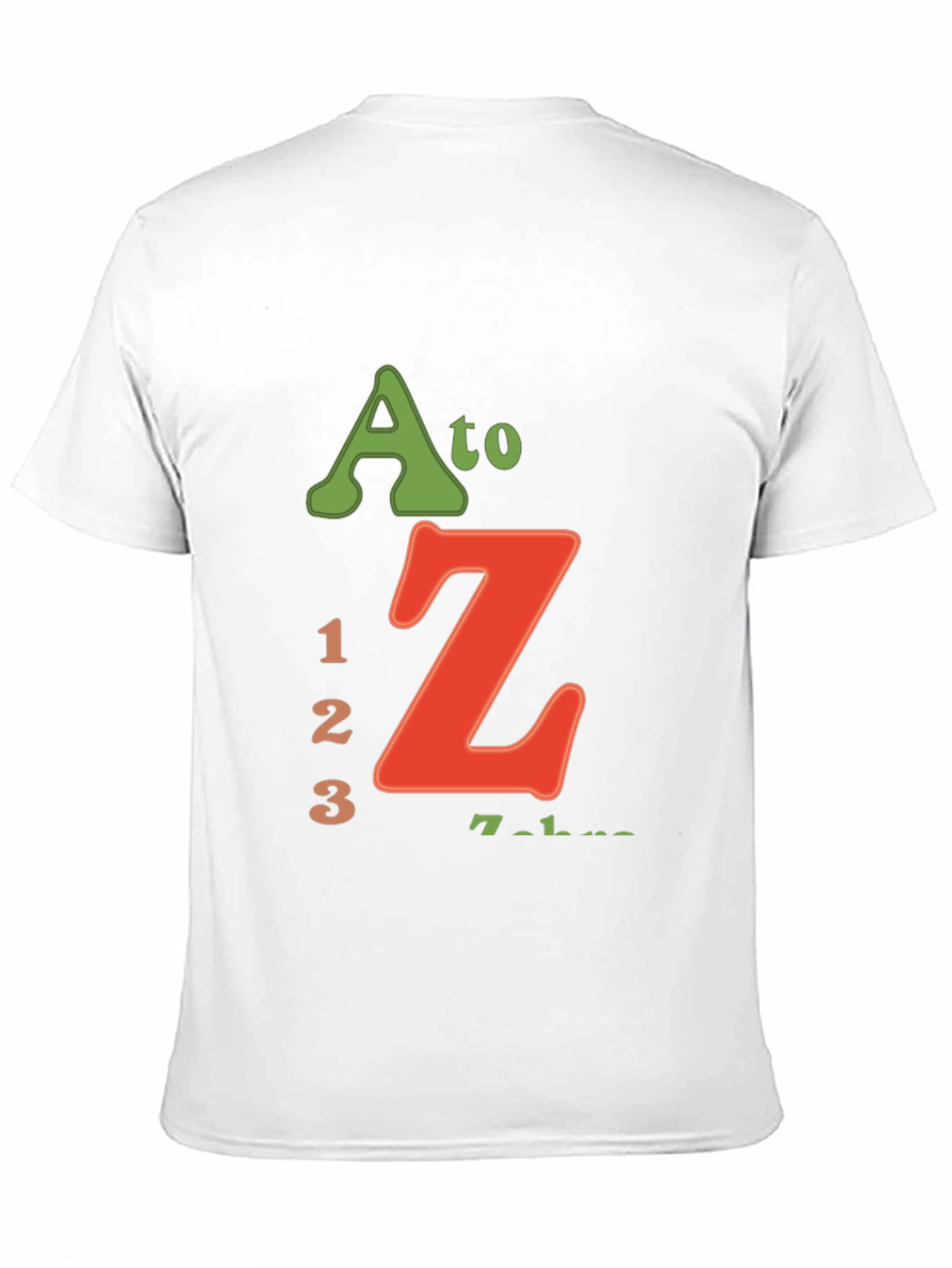 A to Z 123 Black Graphic T-Shirt